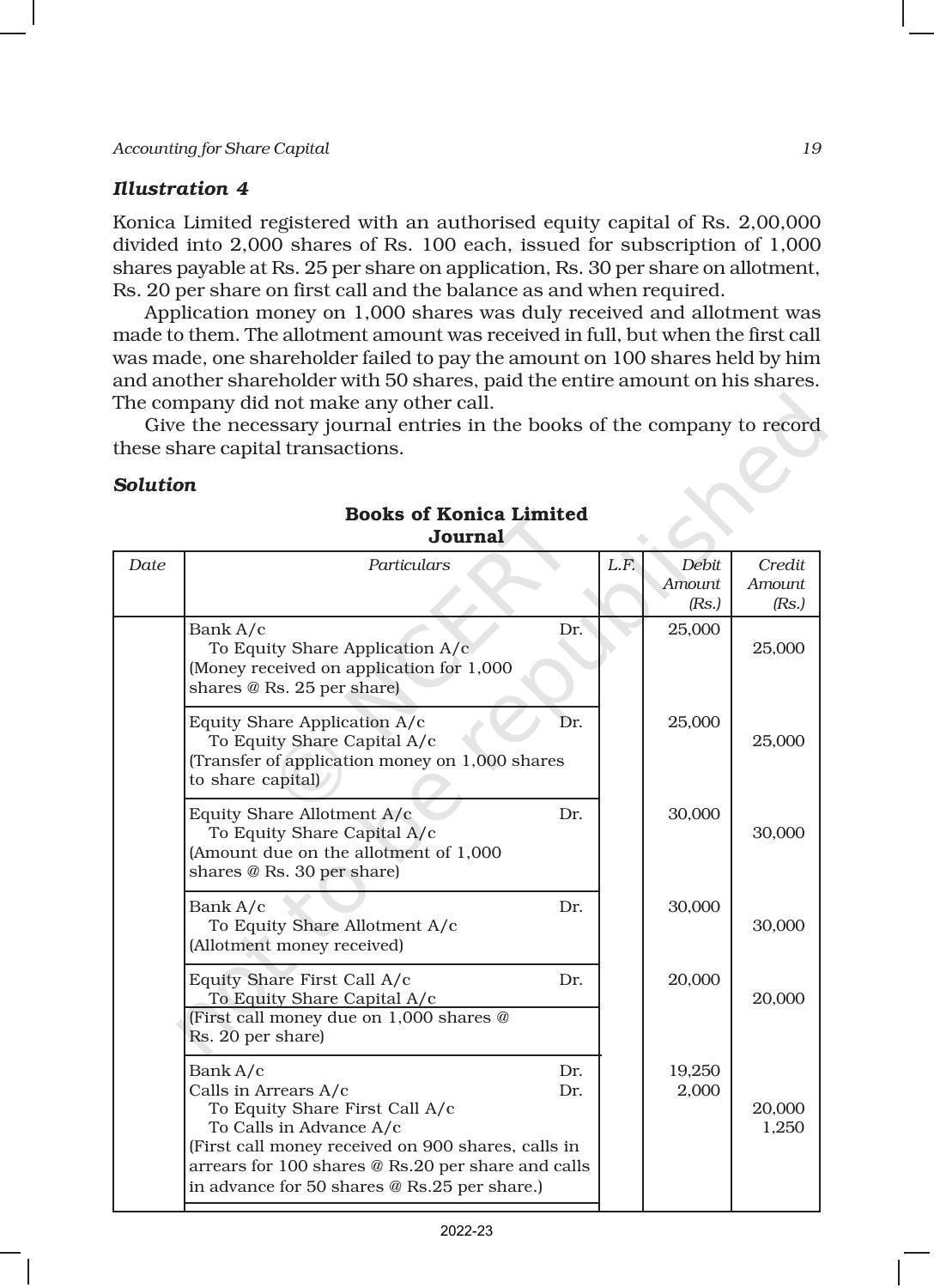 NCERT Book for Class 12 Accountancy Part II Chapter 1 Accounting for Share Capital - Page 19