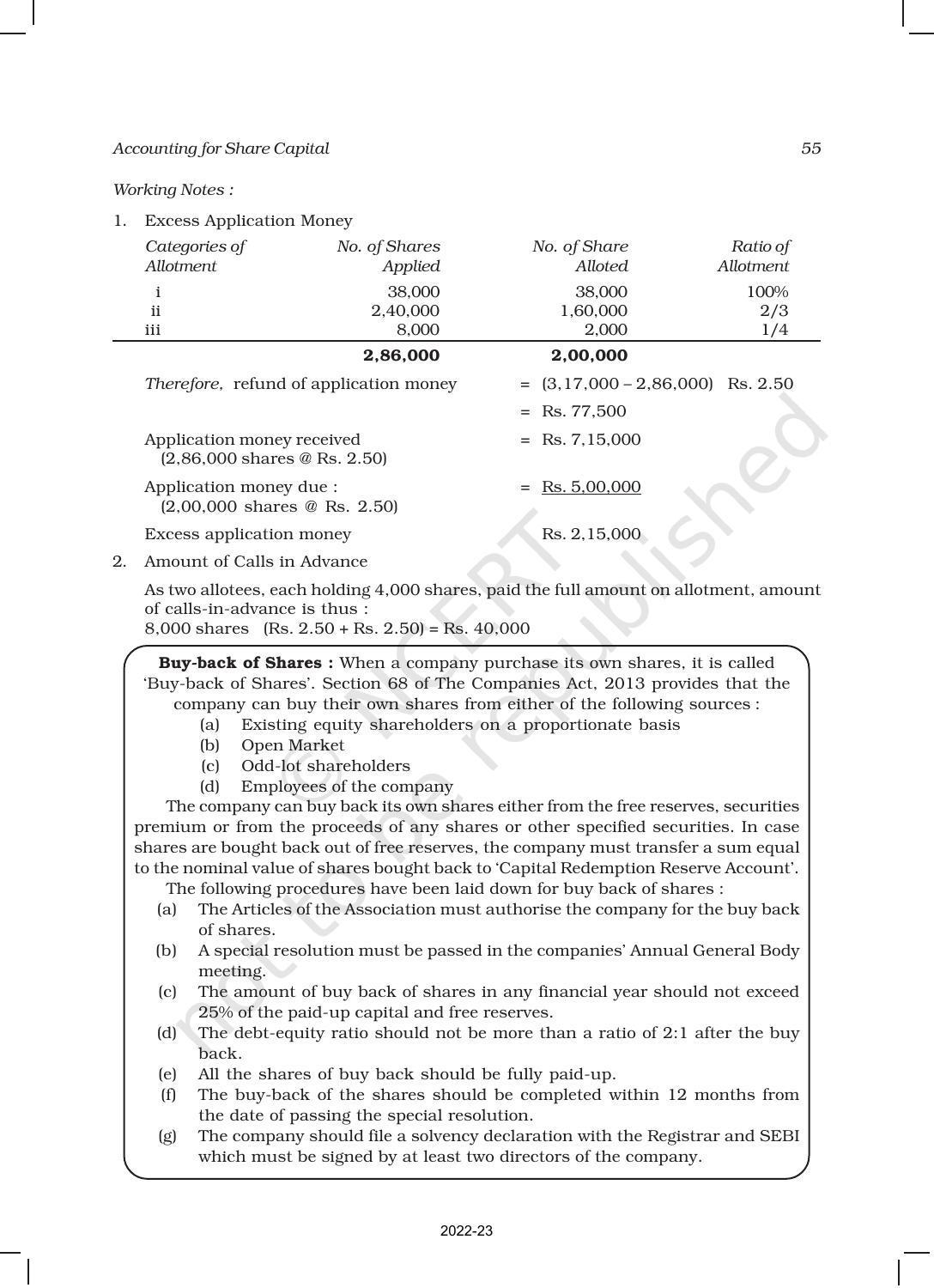 NCERT Book for Class 12 Accountancy Part II Chapter 1 Accounting for Share Capital - Page 55