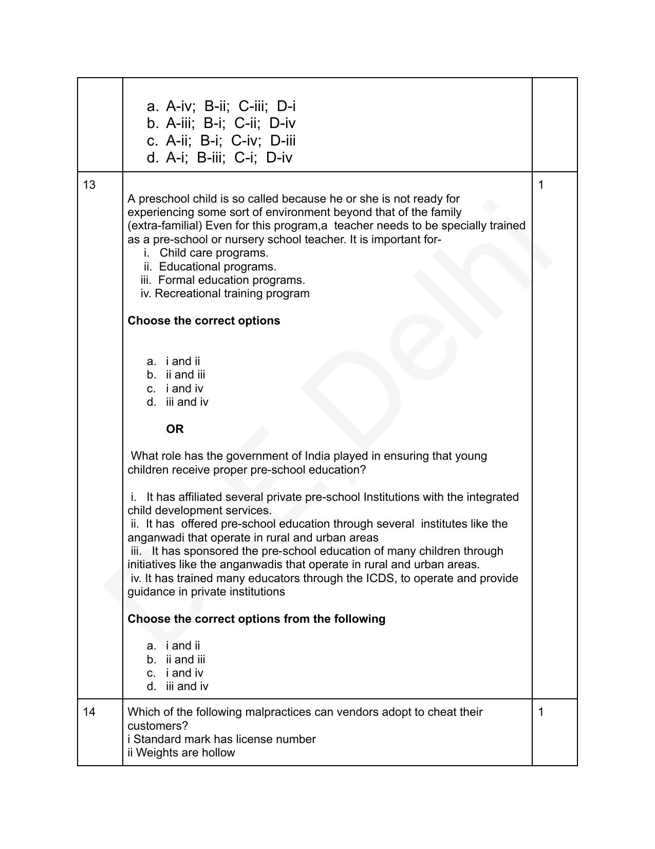 Edudel Class 12 Home Science (English) Practice Papers-2 (2023-24) - Page 4