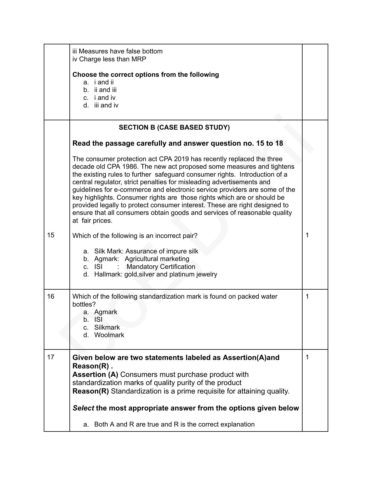 Edudel Class 12 Home Science (English) Practice Papers-2 (2023-24) - Page 5