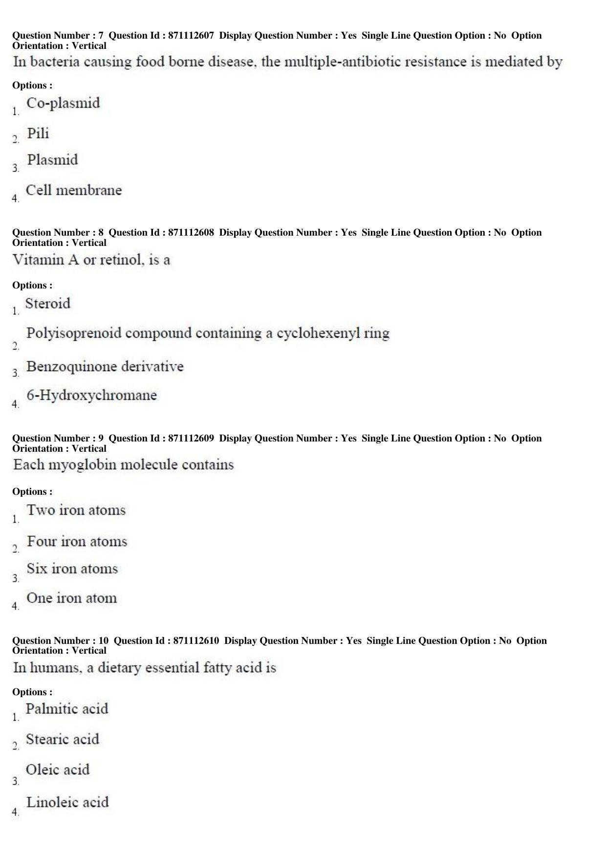 TS PGECET 2017: FOOD TECHNOLOGY Question Papers - Page 3