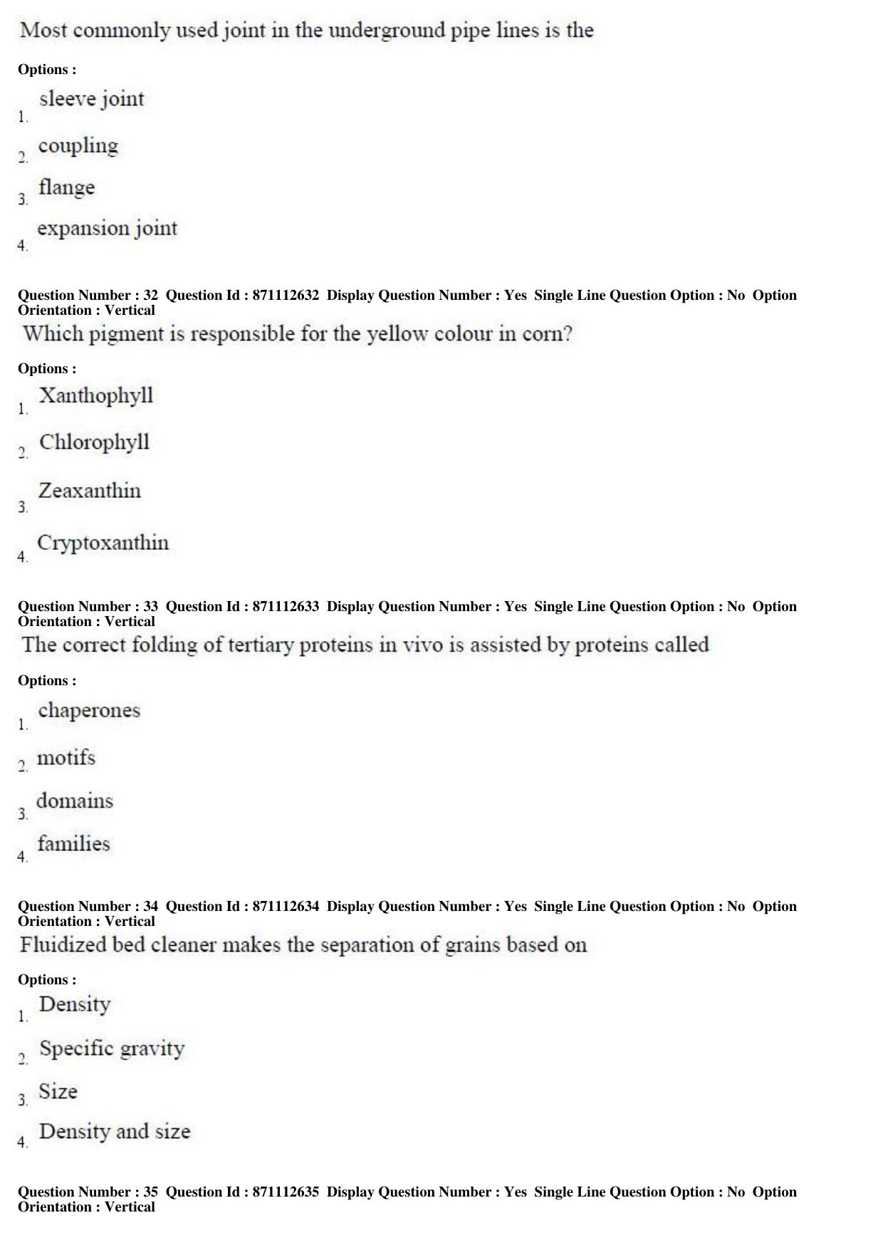 TS PGECET 2017: FOOD TECHNOLOGY Question Papers - Page 9