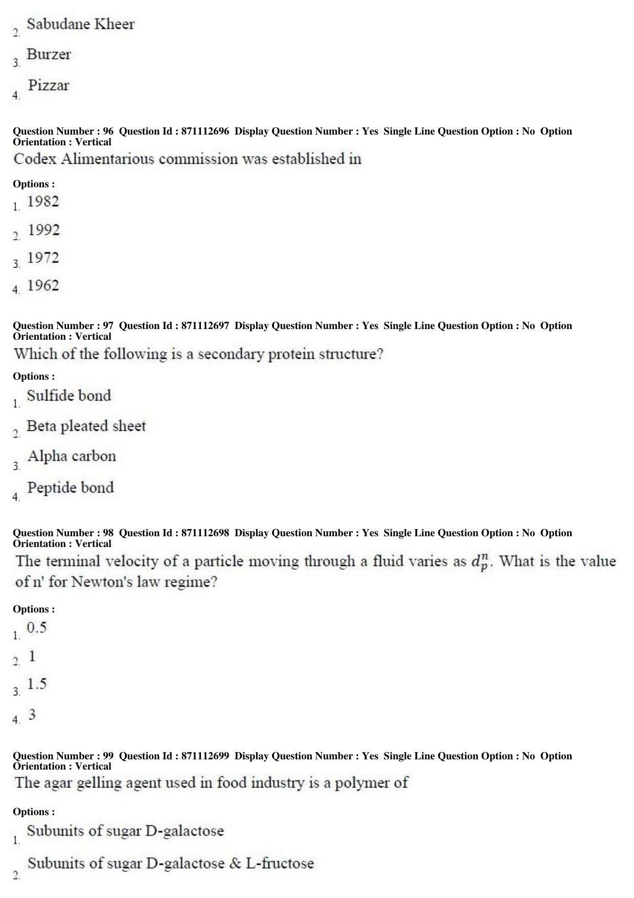 TS PGECET 2017: FOOD TECHNOLOGY Question Papers - Page 25