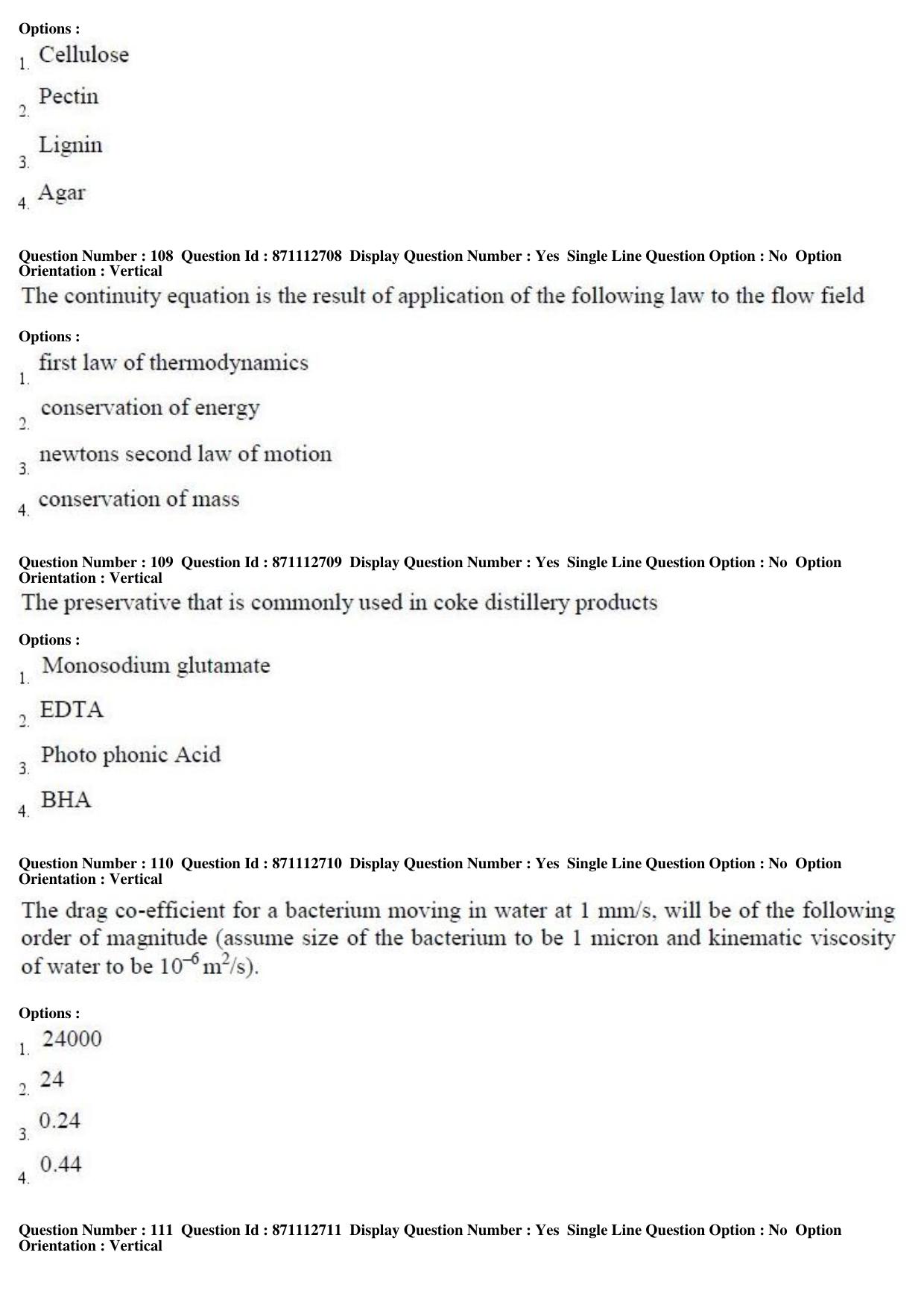 TS PGECET 2017: FOOD TECHNOLOGY Question Papers - Page 28