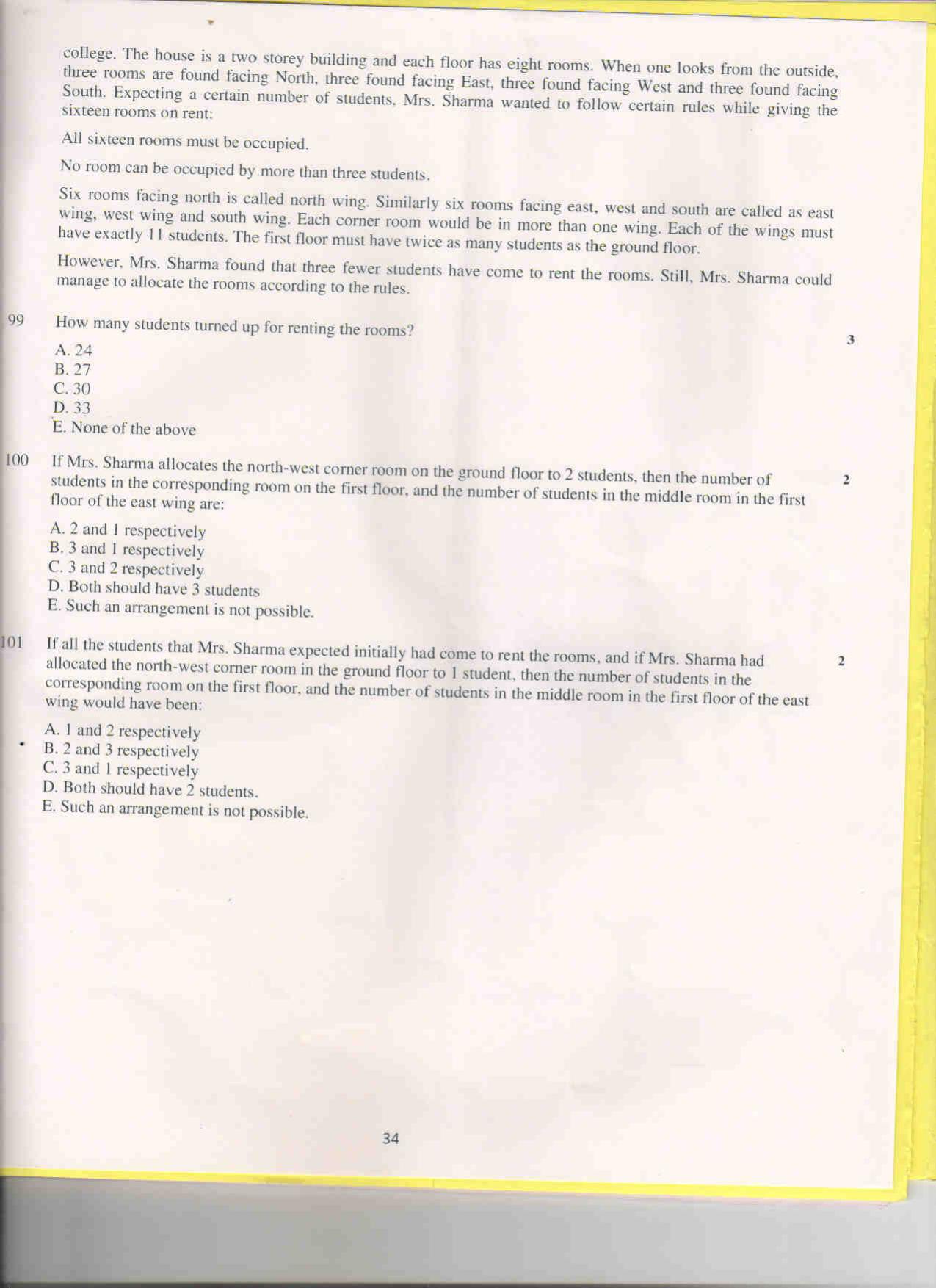 XAT 2011 Set A Question Papers - Page 34
