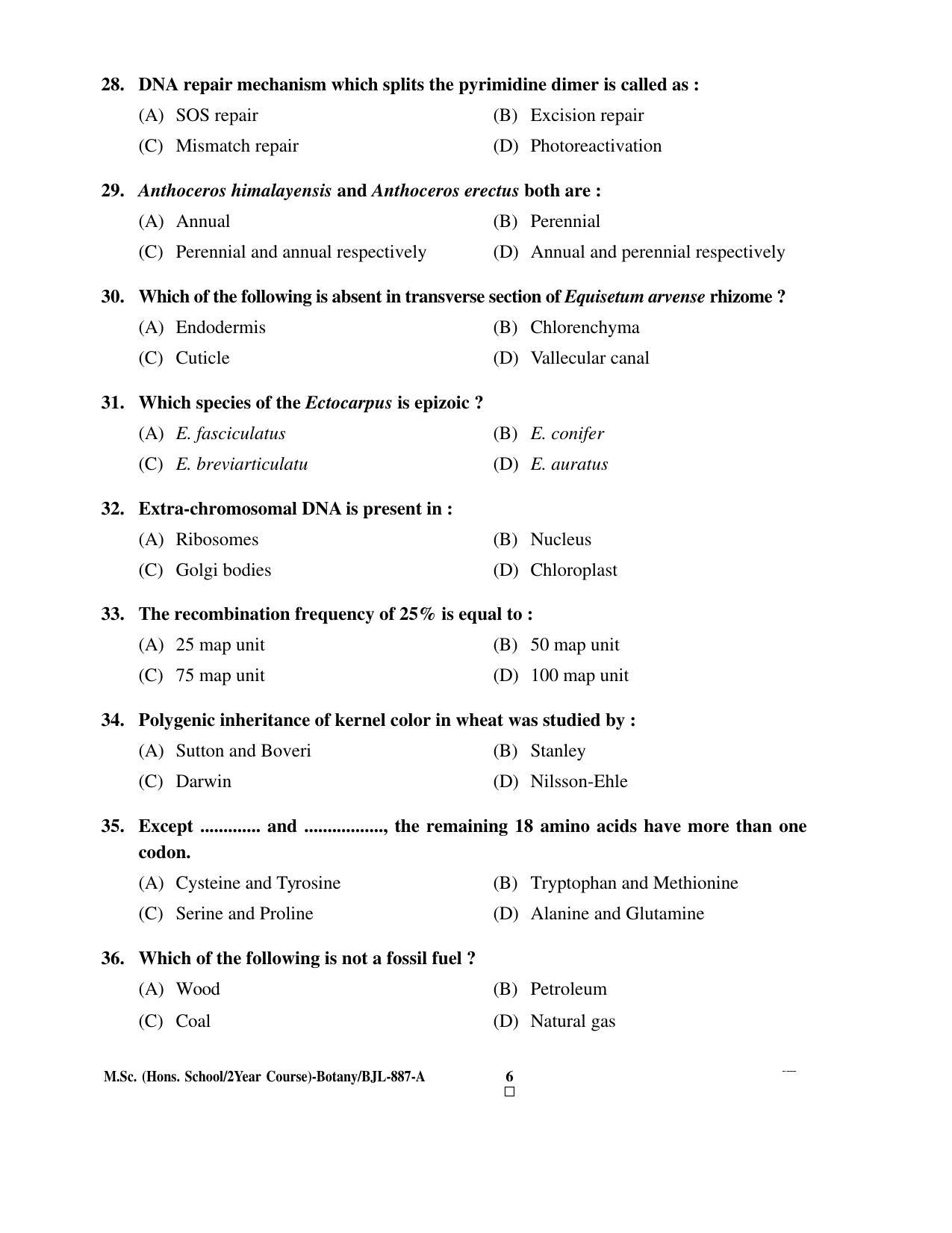 PU CET PG 2016 Question Paper Part I (SET A) - Page 60