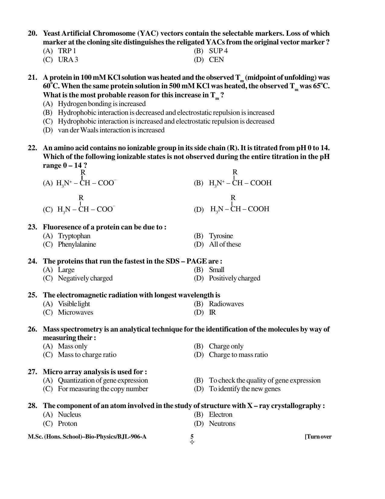 PU CET PG 2016 Question Paper Part I (SET A) - Page 71