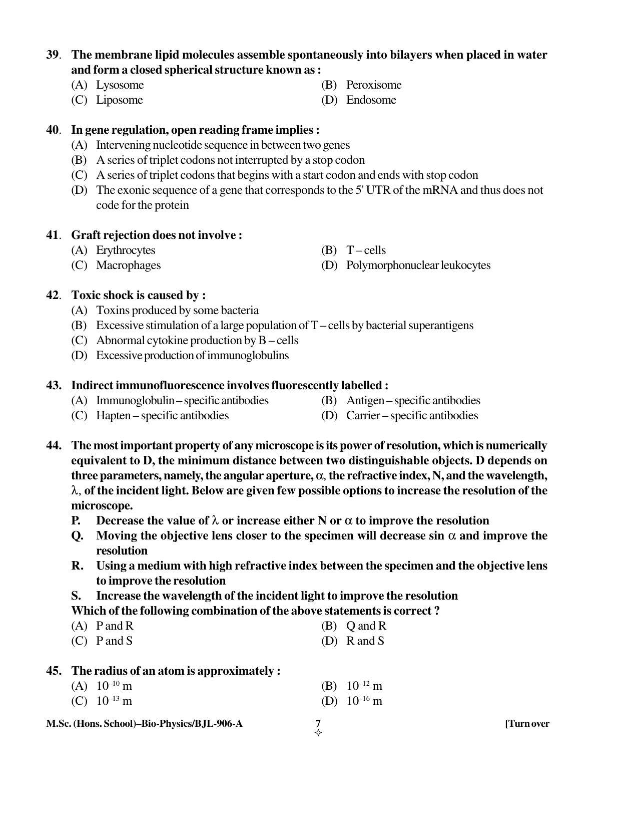 PU CET PG 2016 Question Paper Part I (SET A) - Page 73