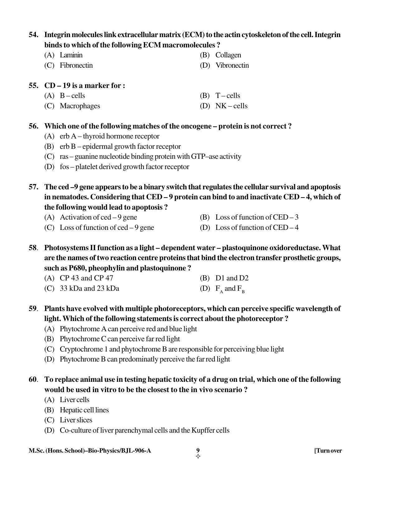 PU CET PG 2016 Question Paper Part I (SET A) - Page 75
