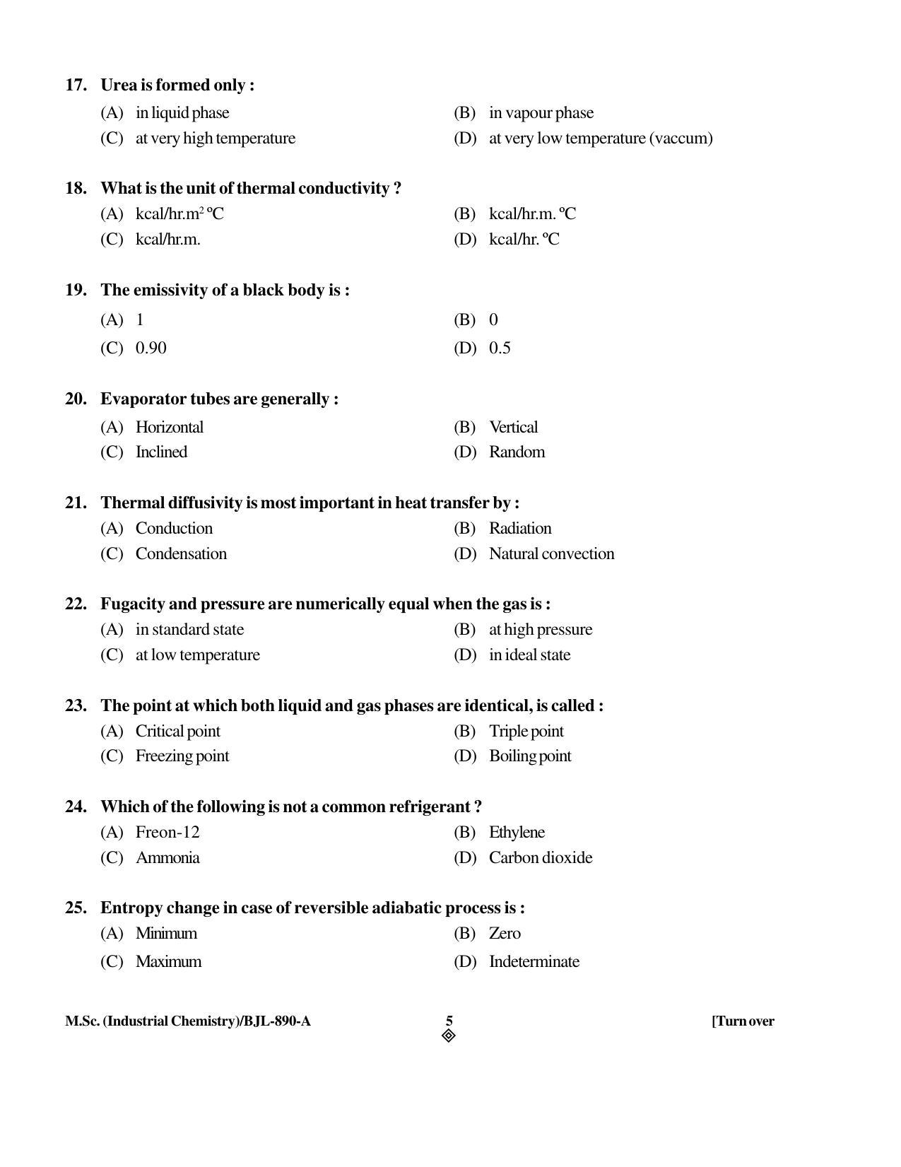 PU CET PG 2016 Question Paper Part I (SET A) - Page 83