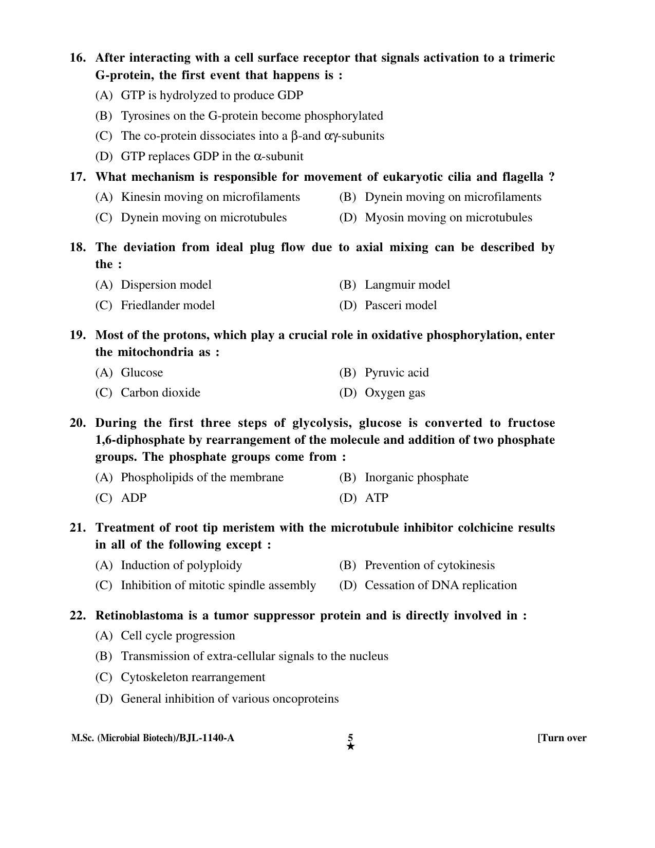 PU CET PG 2016 Question Paper Part I (SET A) - Page 95