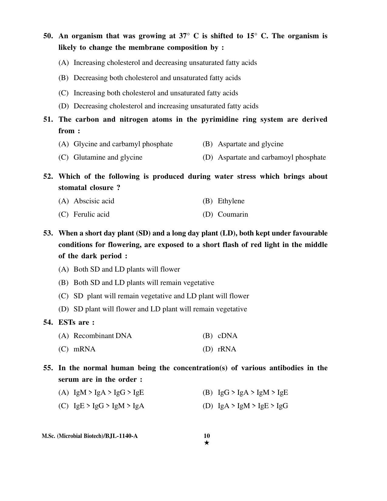 PU CET PG 2016 Question Paper Part I (SET A) - Page 100