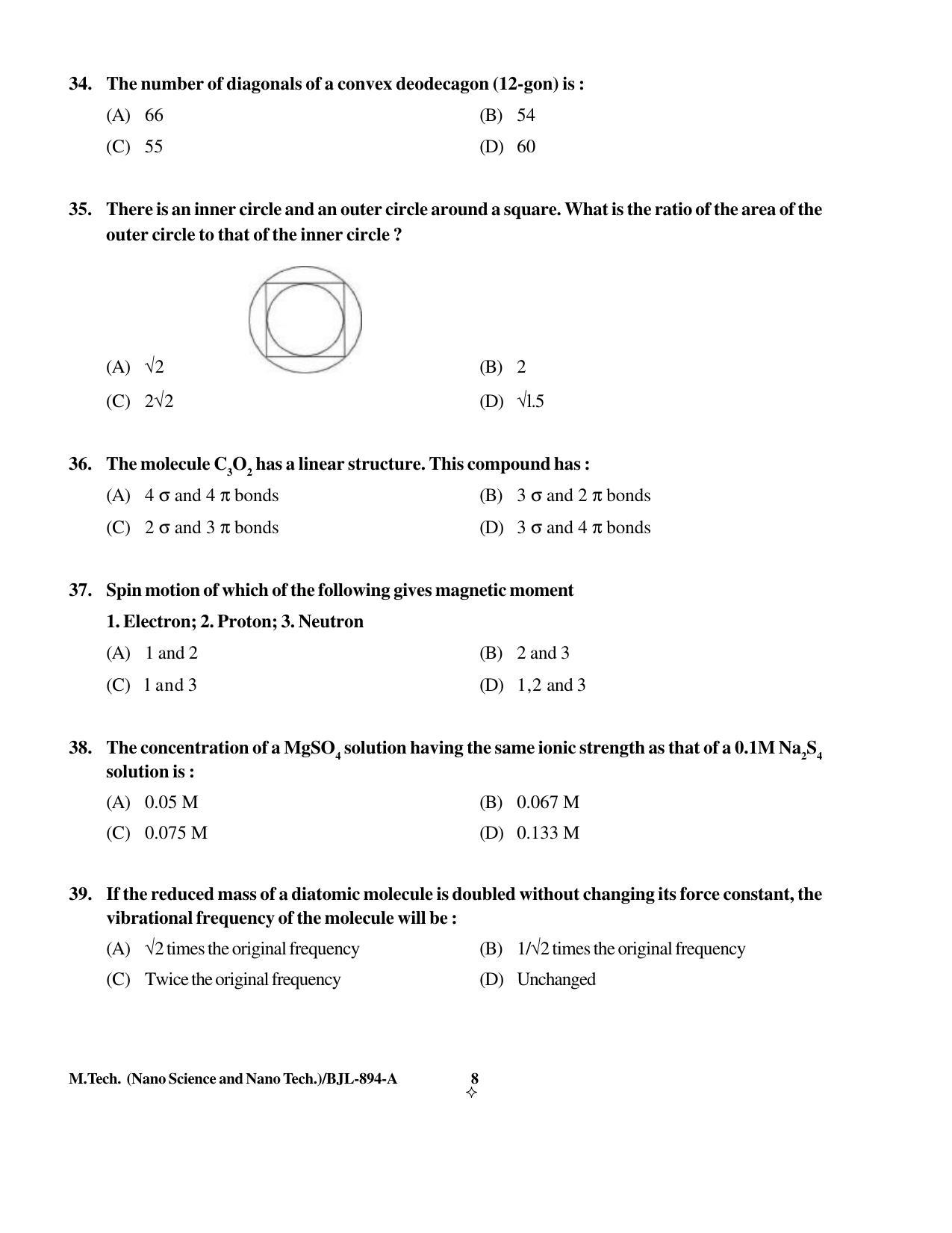 PU CET PG 2016 Question Paper Part I (SET A) - Page 140