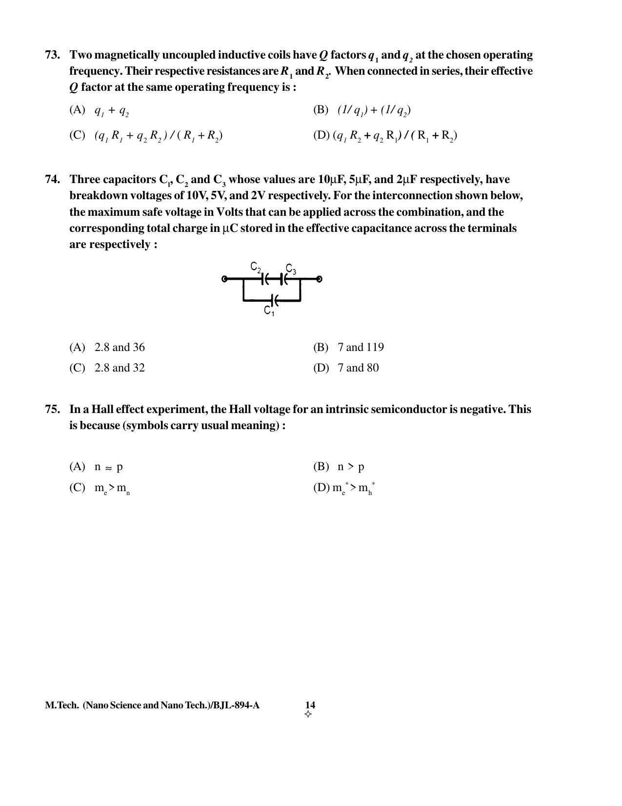 PU CET PG 2016 Question Paper Part I (SET A) - Page 146
