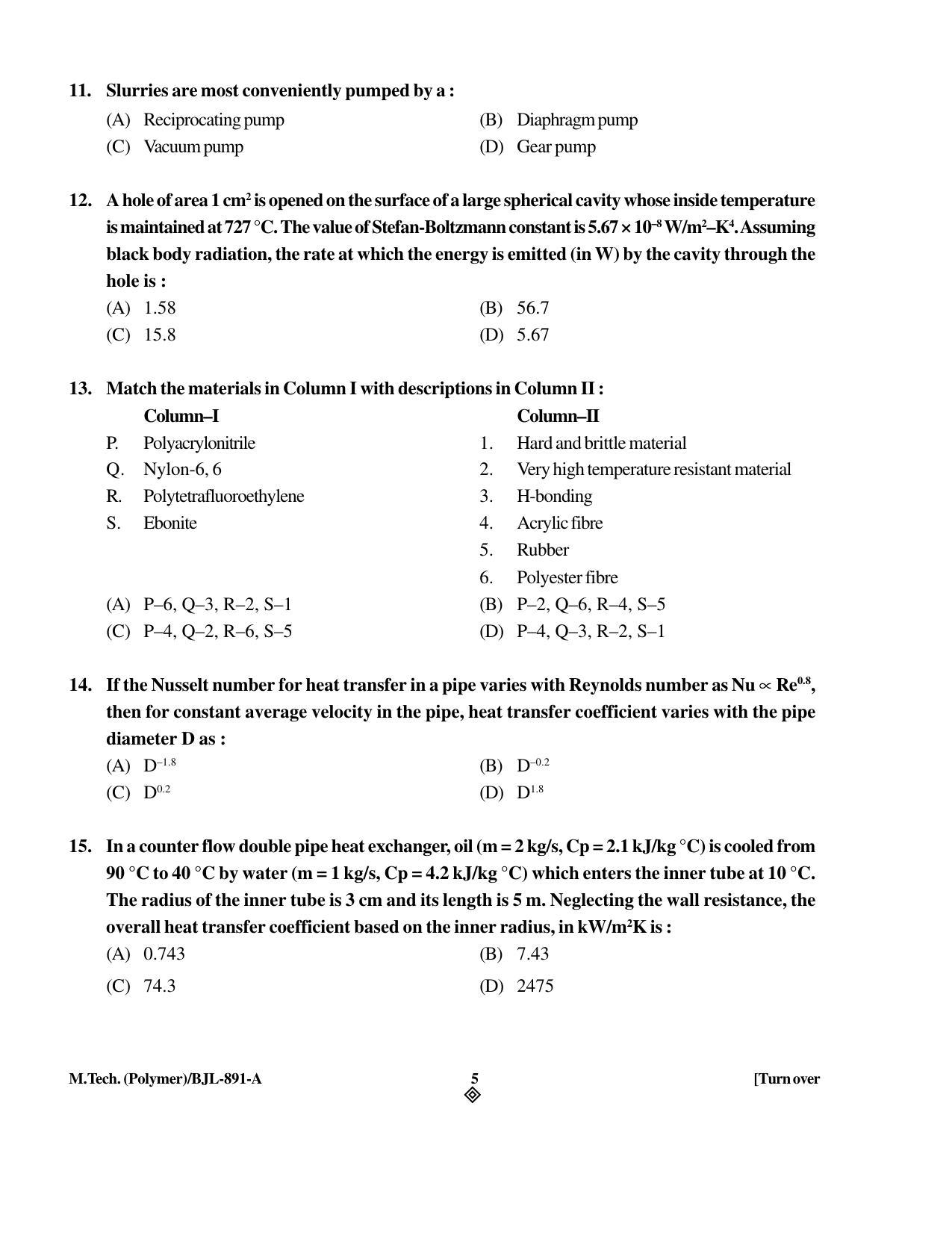 PU CET PG 2016 Question Paper Part I (SET A) - Page 152