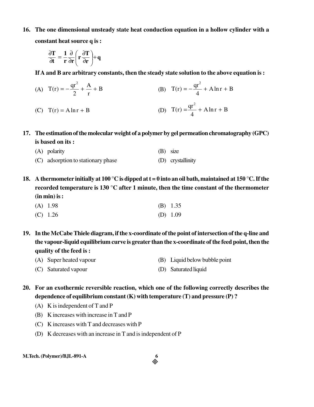 PU CET PG 2016 Question Paper Part I (SET A) - Page 153
