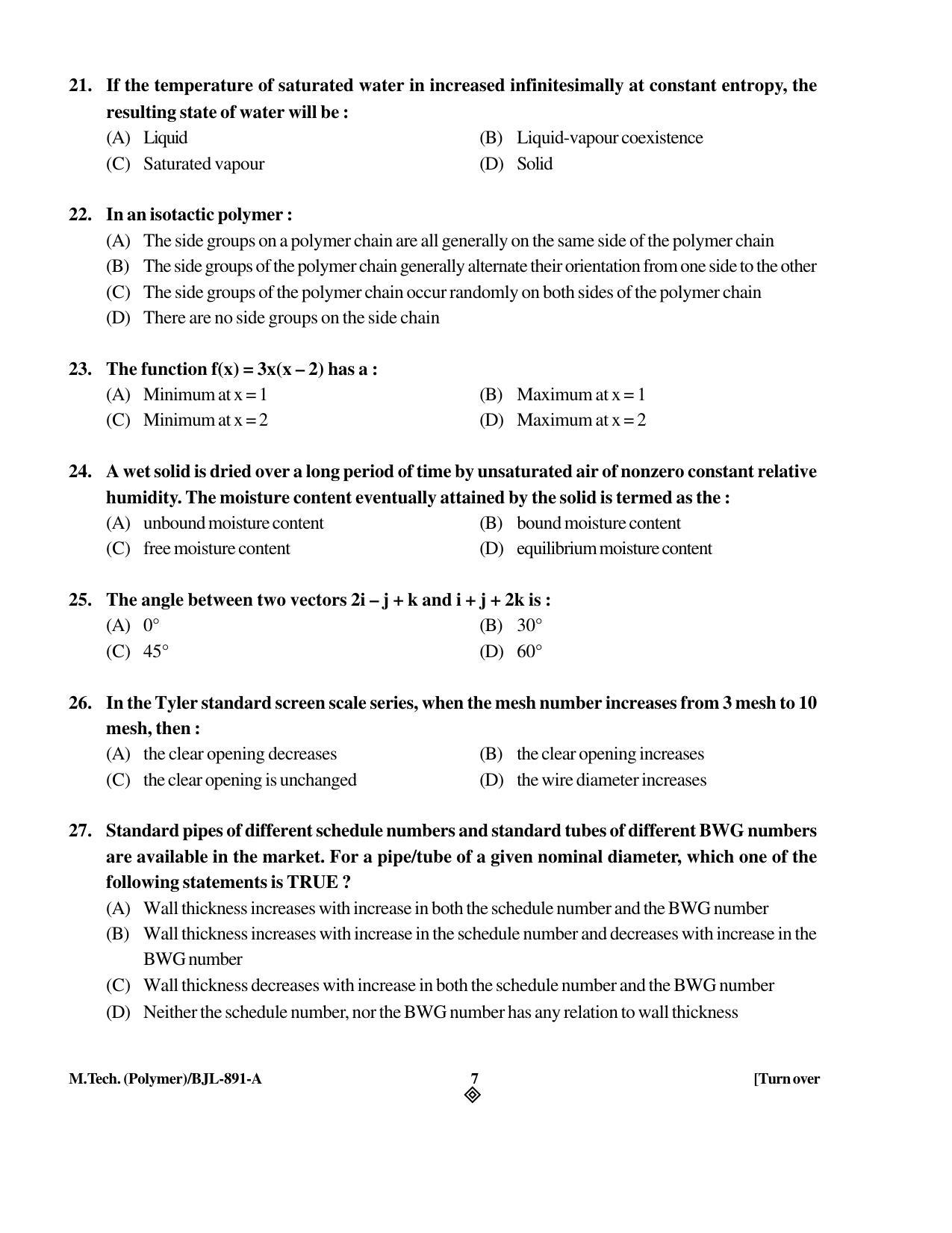 PU CET PG 2016 Question Paper Part I (SET A) - Page 154
