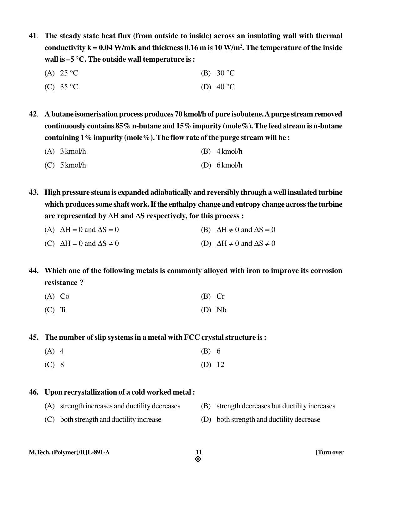 PU CET PG 2016 Question Paper Part I (SET A) - Page 158