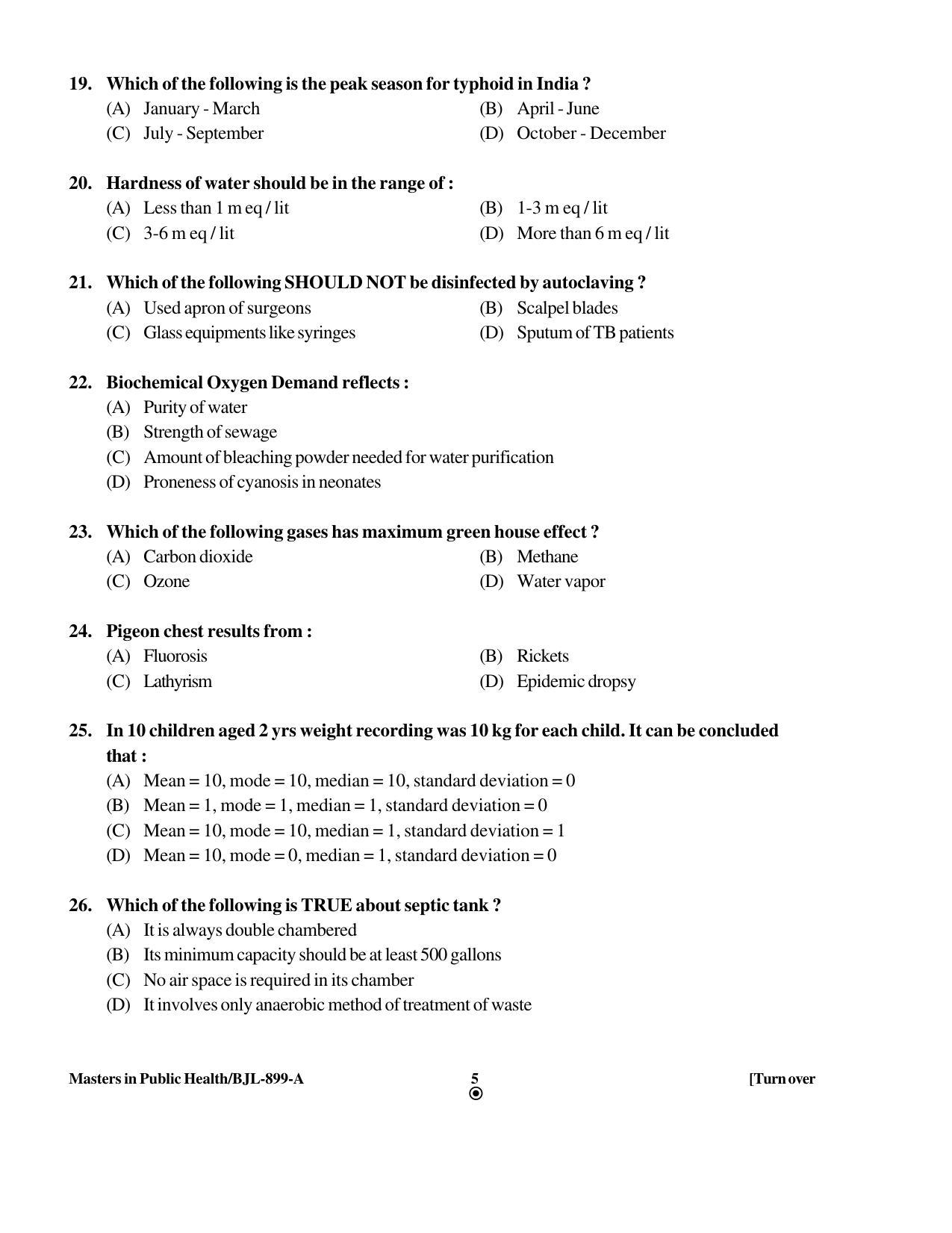 PU CET PG 2016 Question Paper Part I (SET A) - Page 172