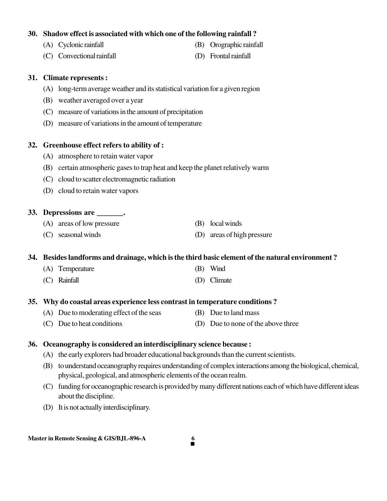 PU CET PG 2016 Question Paper Part I (SET A) - Page 195
