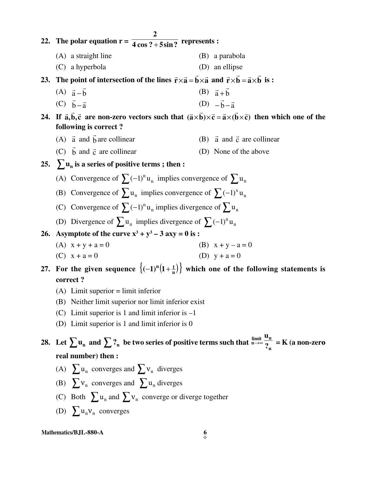 PU CET PG 2016 Question Paper Part I (SET A) - Page 219