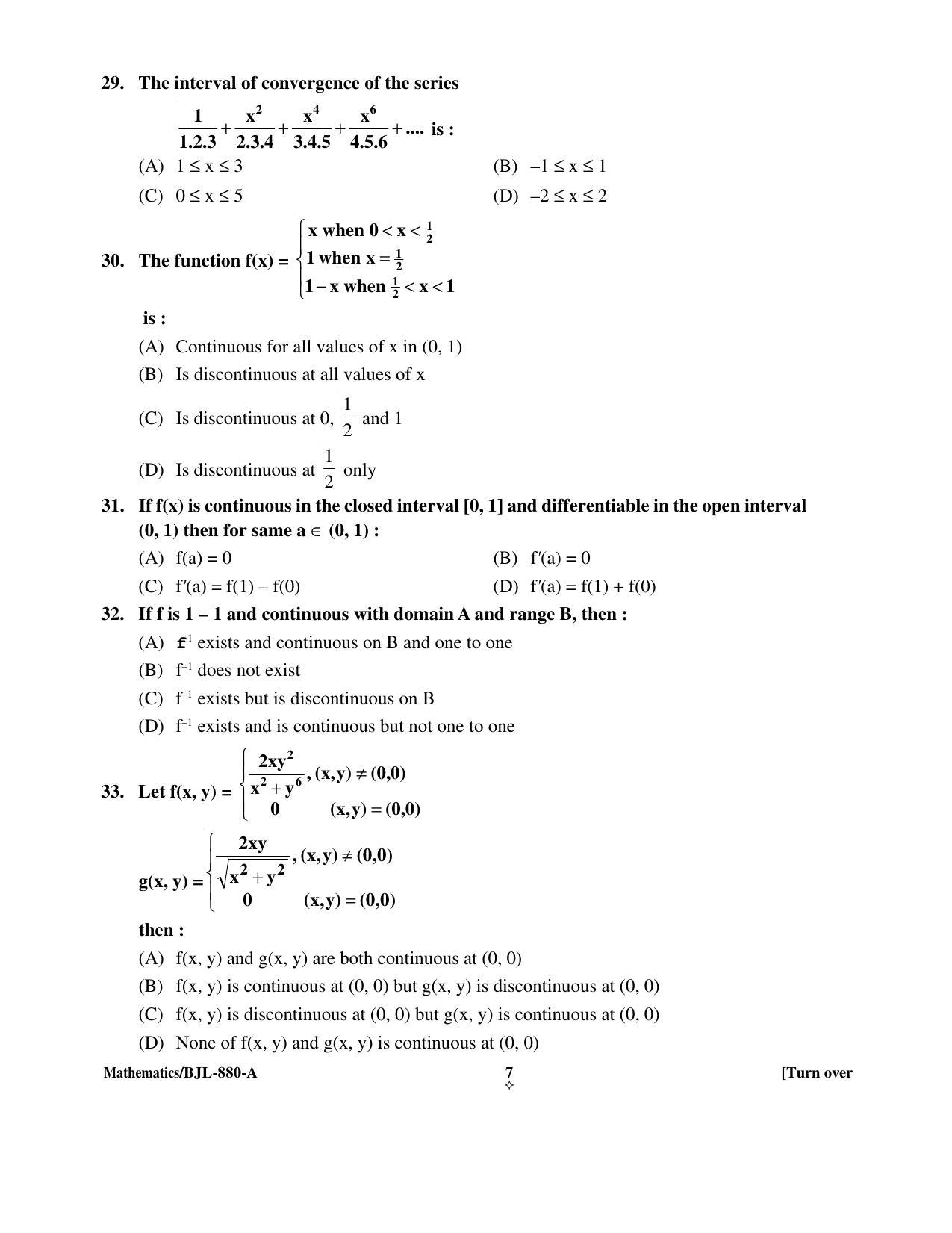 PU CET PG 2016 Question Paper Part I (SET A) - Page 220