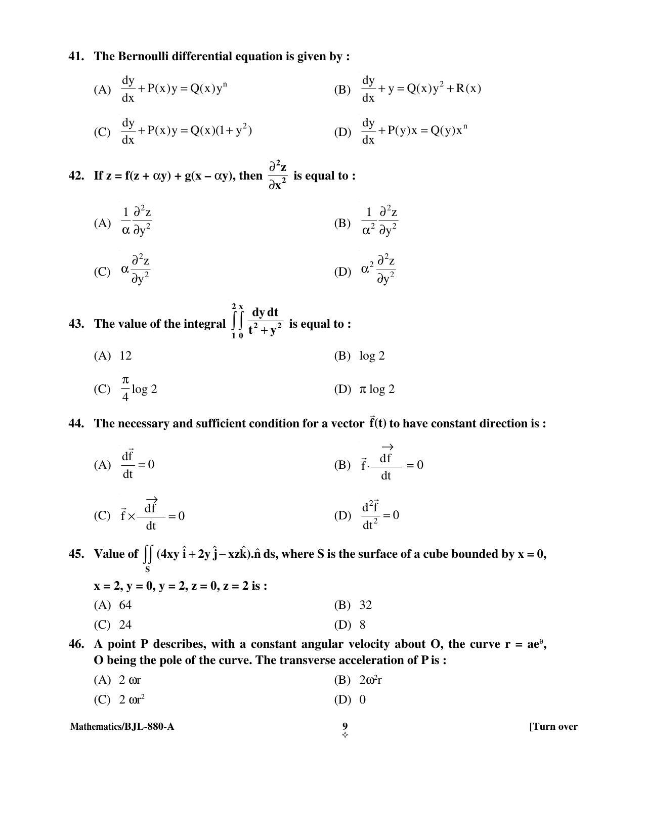 PU CET PG 2016 Question Paper Part I (SET A) - Page 222