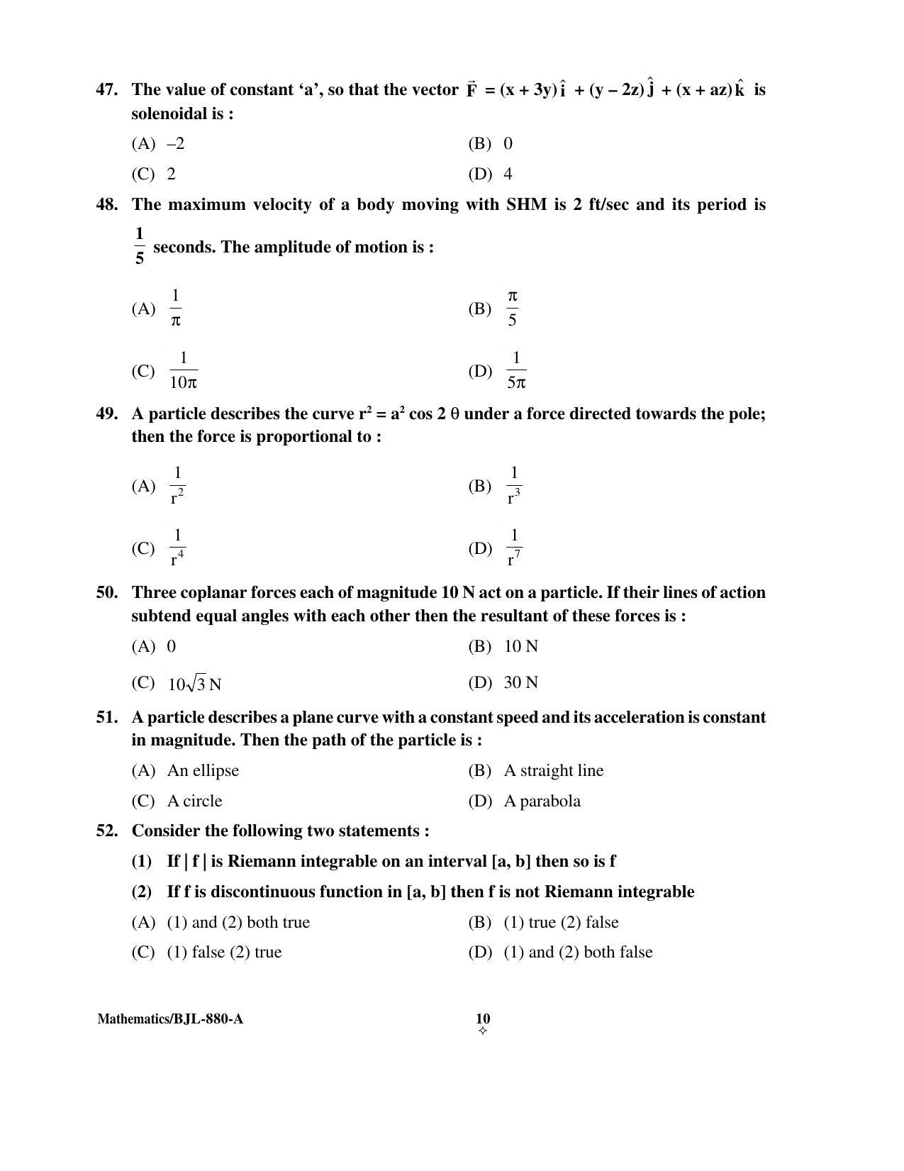 PU CET PG 2016 Question Paper Part I (SET A) - Page 223