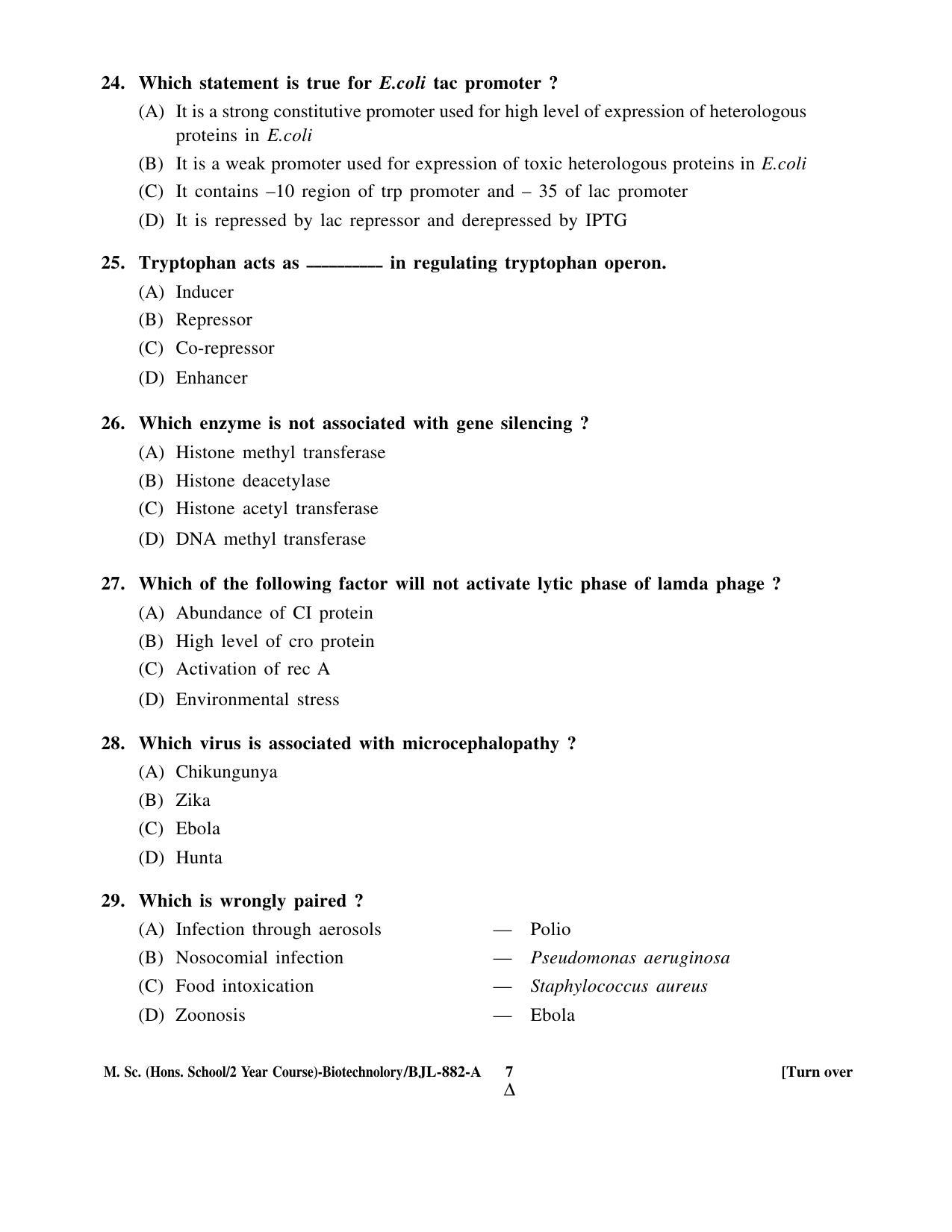 PU CET PG 2016 Question Paper Part I (SET A) - Page 260