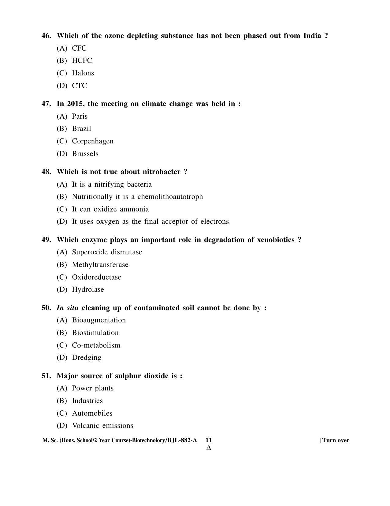 PU CET PG 2016 Question Paper Part I (SET A) - Page 264