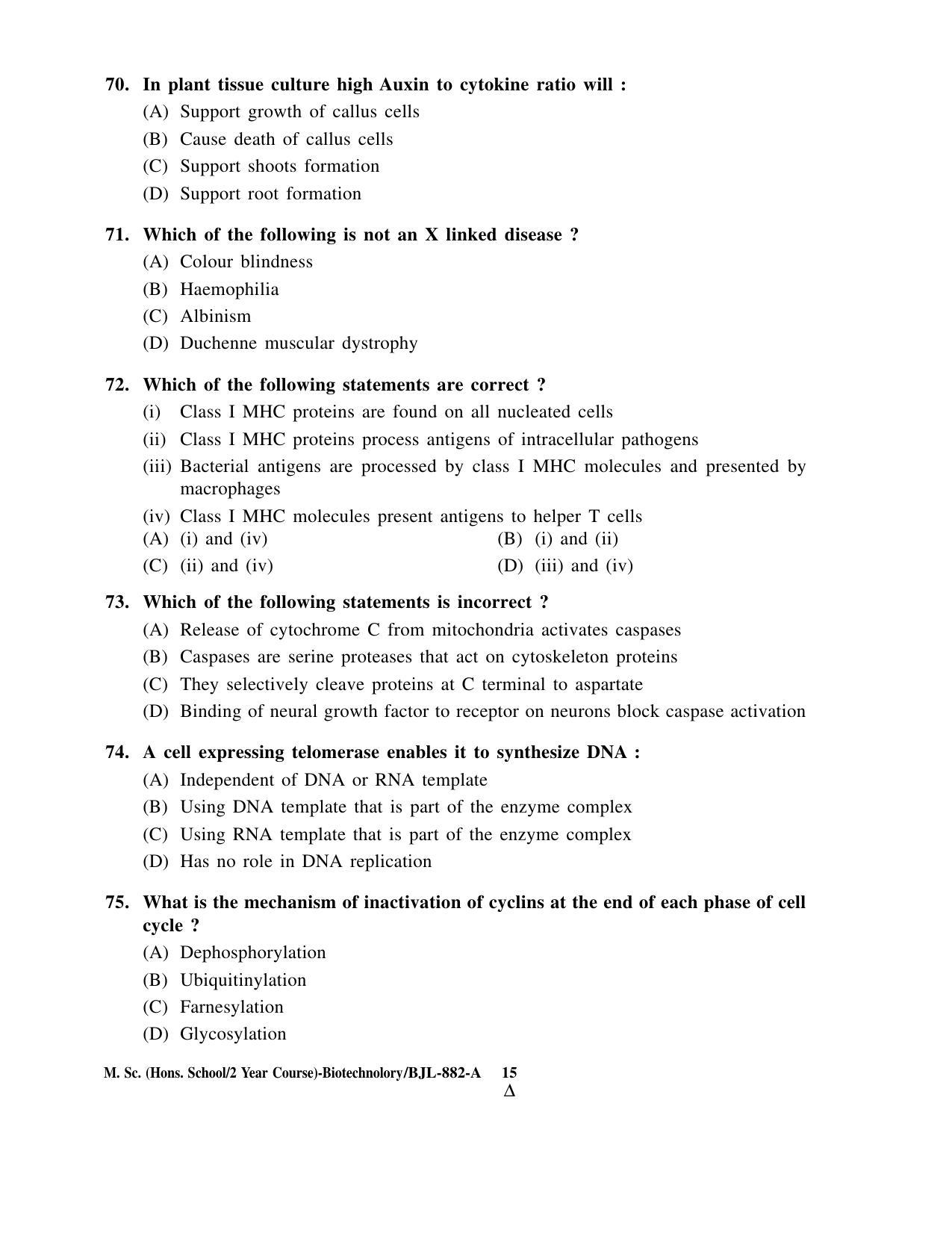 PU CET PG 2016 Question Paper Part I (SET A) - Page 268
