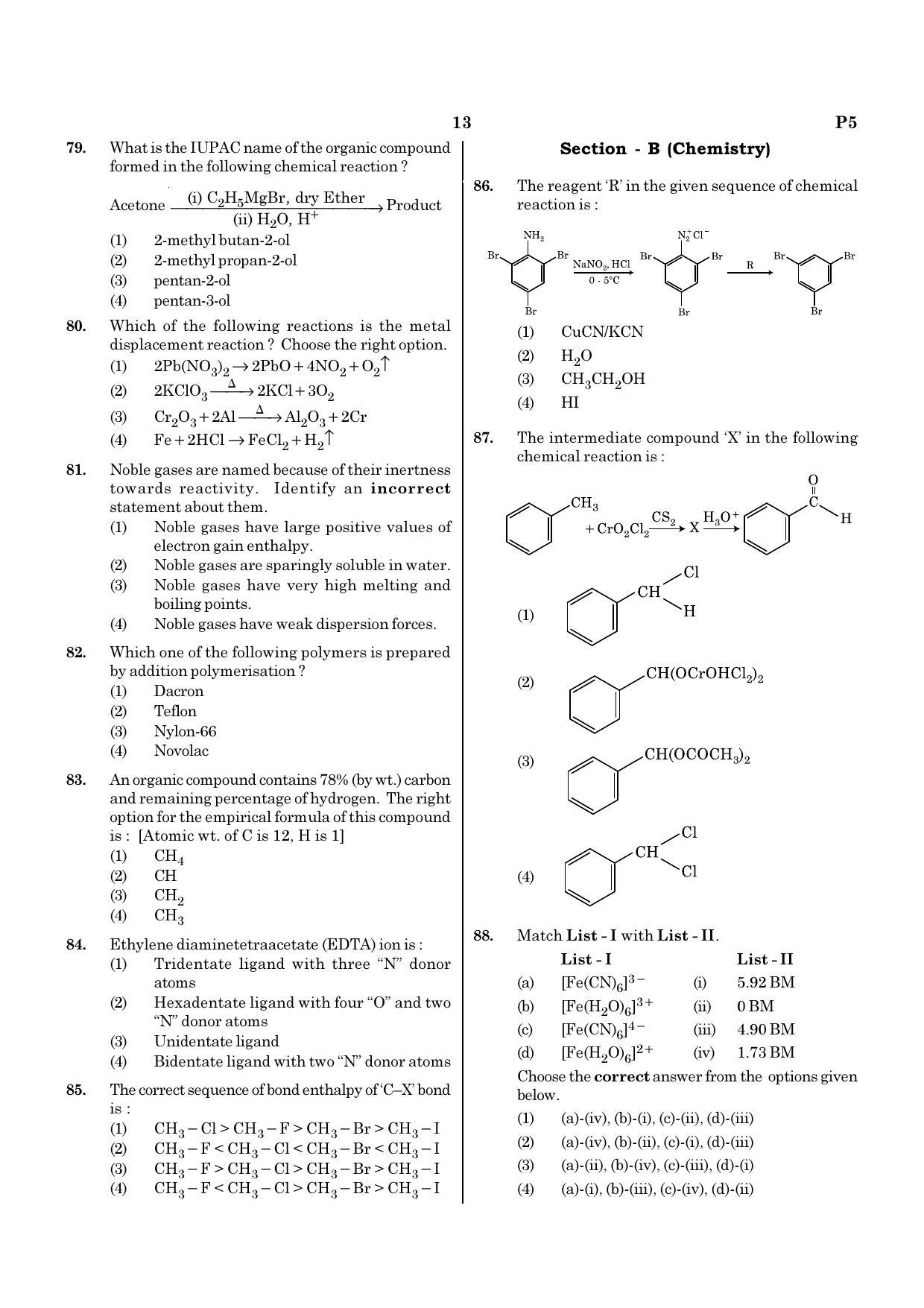NEET P5 2021 Question Paper - Page 13