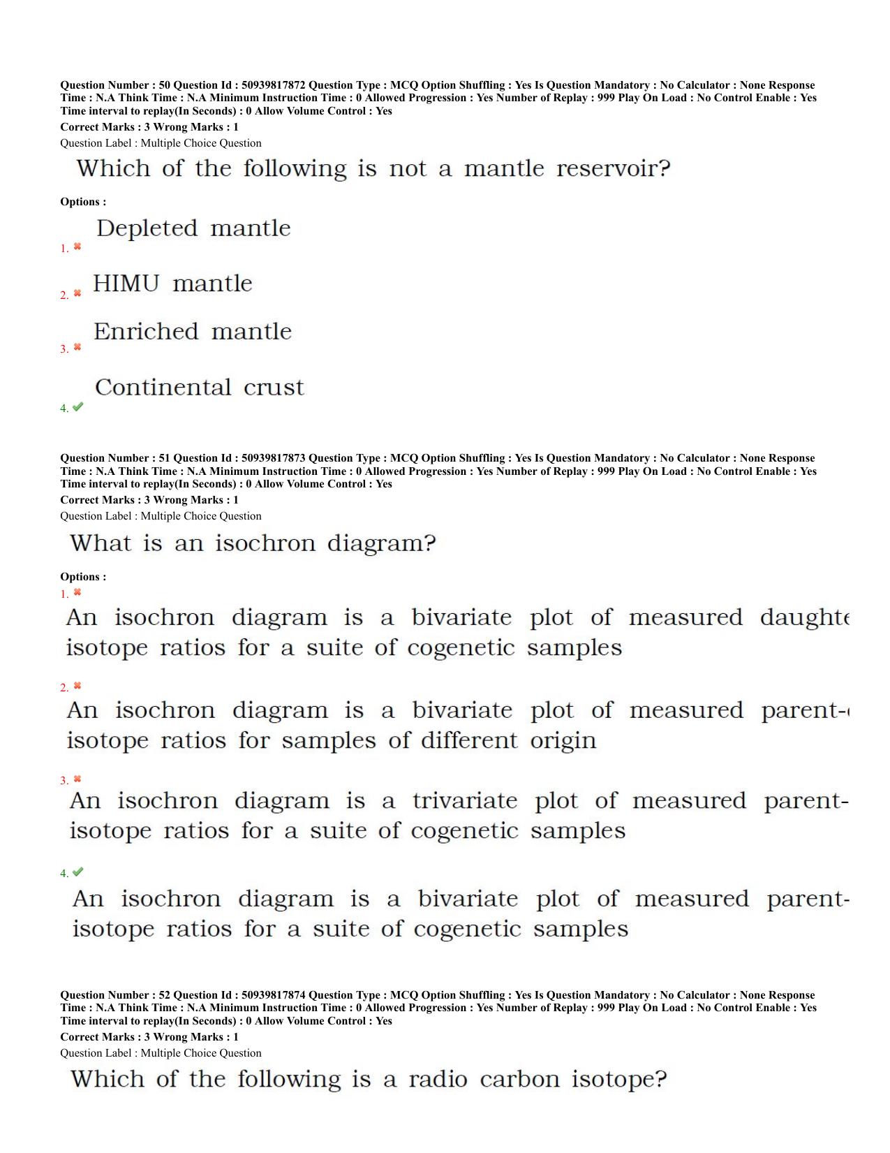 BHU RET Geology 2020 Question Paper - Page 23
