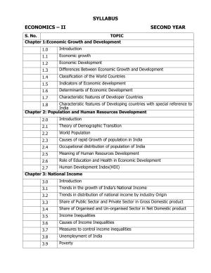 AP Board (APBIE) Class 12 All Arts Groups (Intermediate II Year) Syllabus