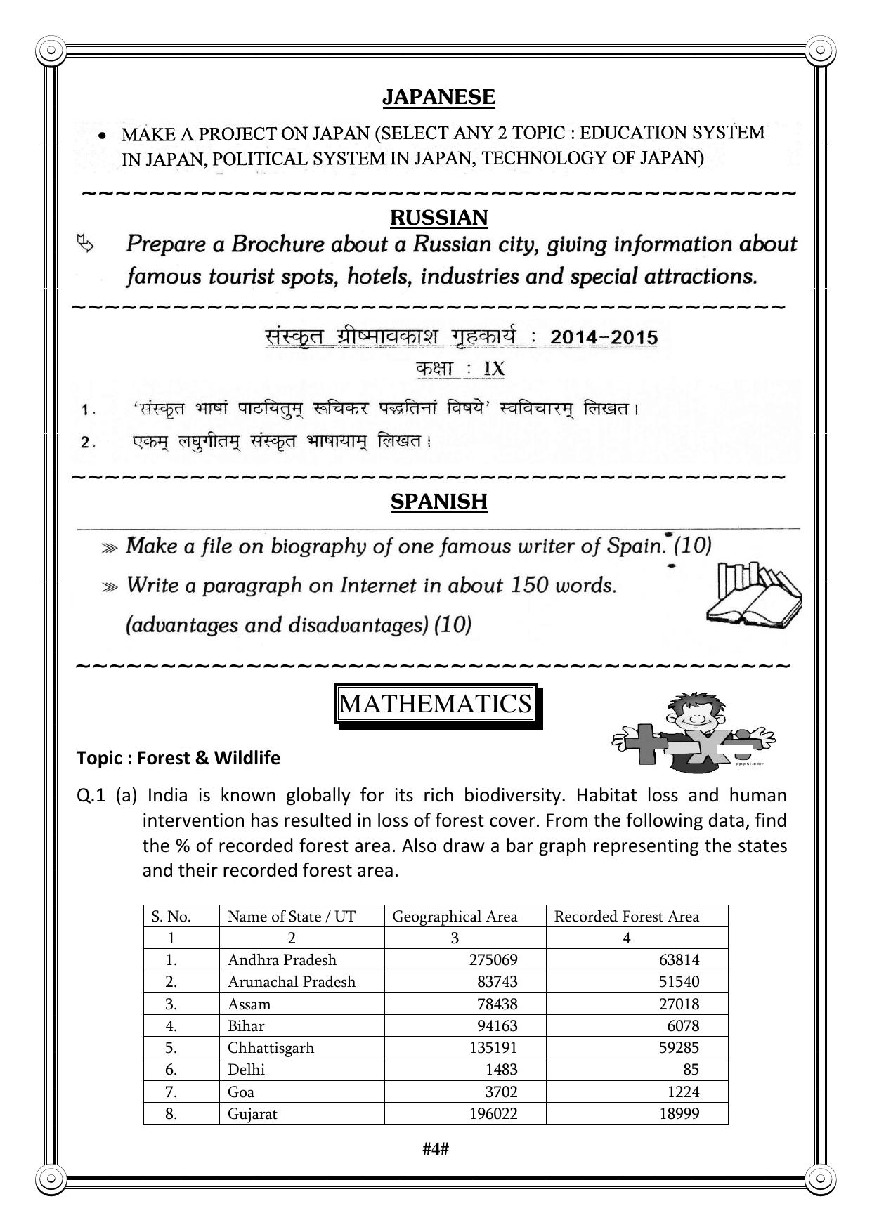 CBSE Worksheets for Class 9 Assignment 8 - Page 5