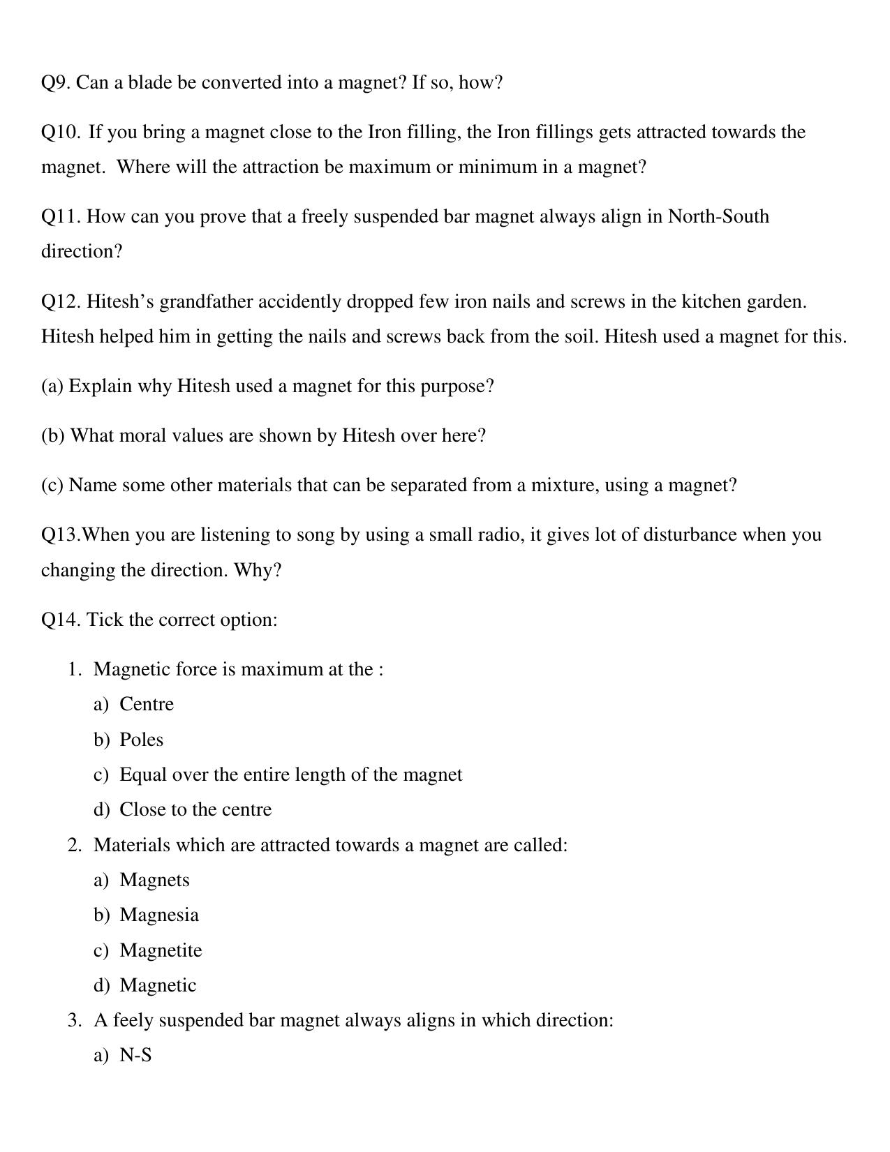 CBSE Worksheets for Class 6 Science Assignment 65 - Page 2