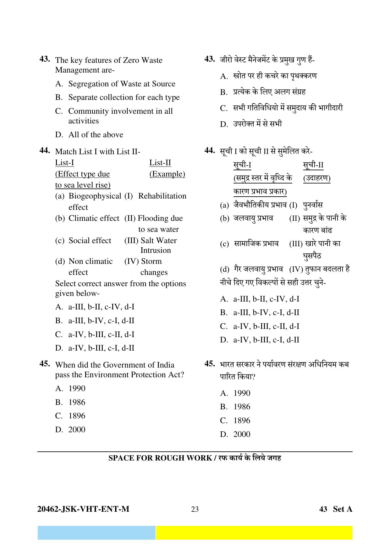 CG Post Basic B.Sc Nursing 2024 Question Paper - Page 23