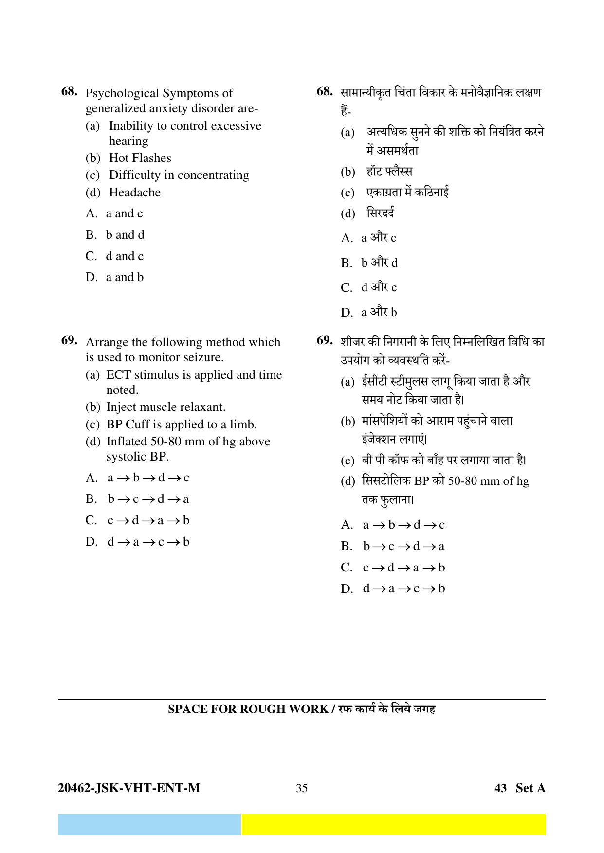 CG Post Basic B.Sc Nursing 2024 Question Paper - Page 35