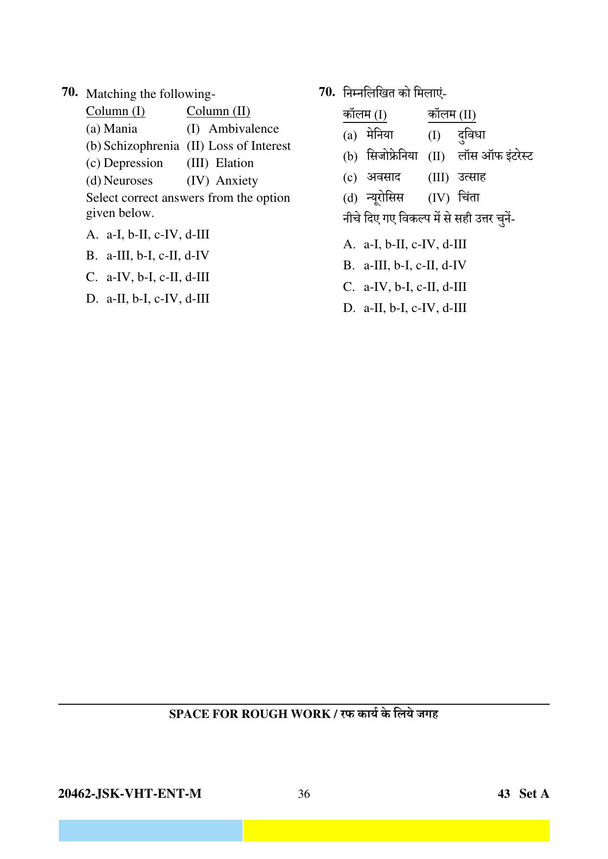 CG Post Basic B.Sc Nursing 2024 Question Paper - Page 36