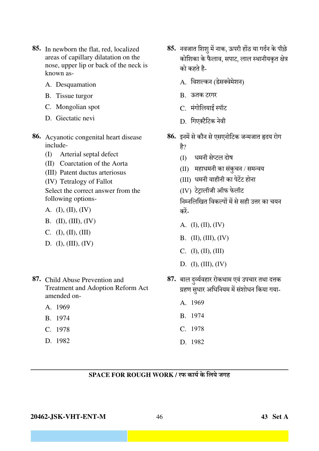 CG Post Basic B.Sc Nursing 2024 Question Paper - Page 46