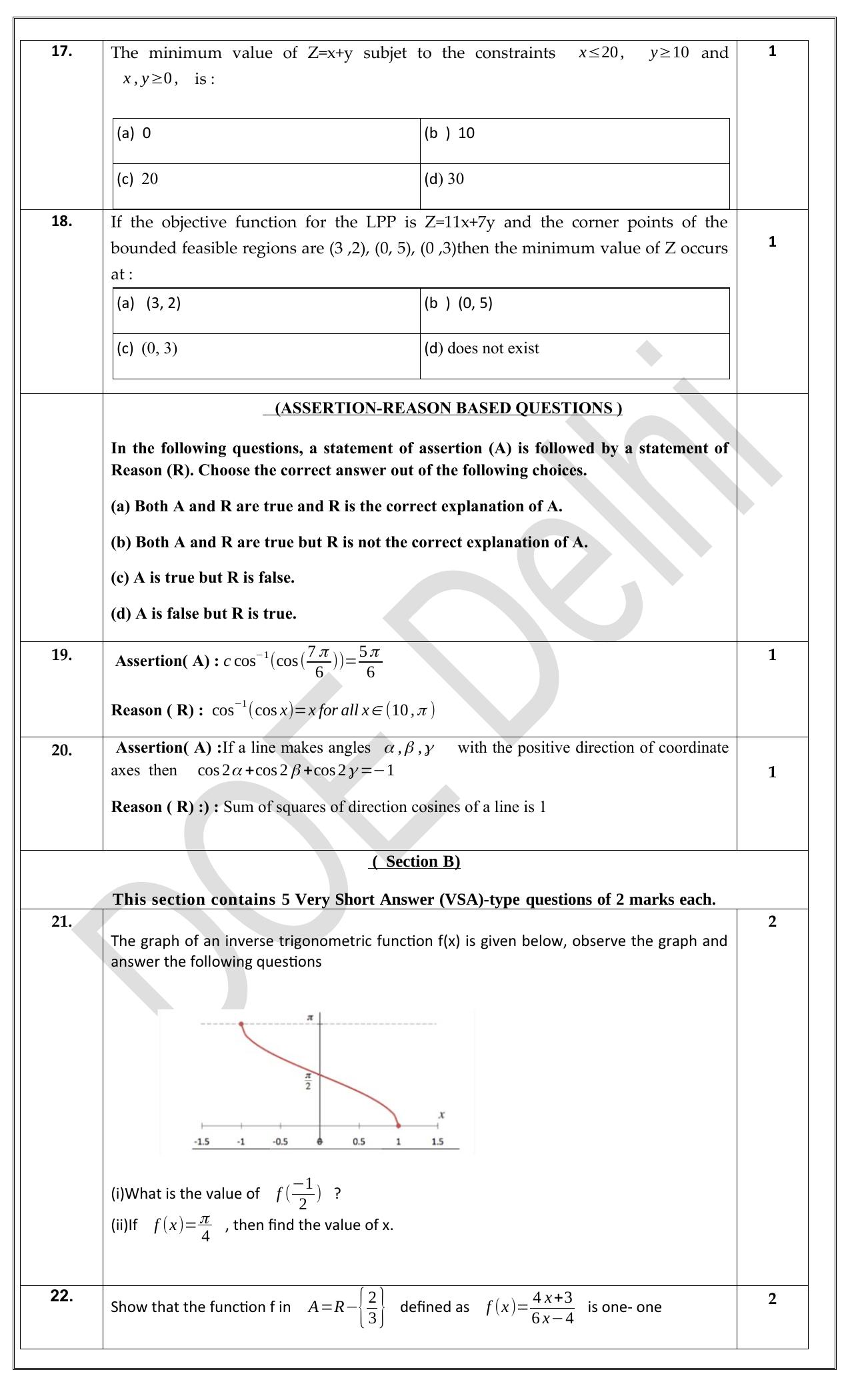 Edudel Class 12 Math (English) Practice Papers-1 (2023-24) - Page 4