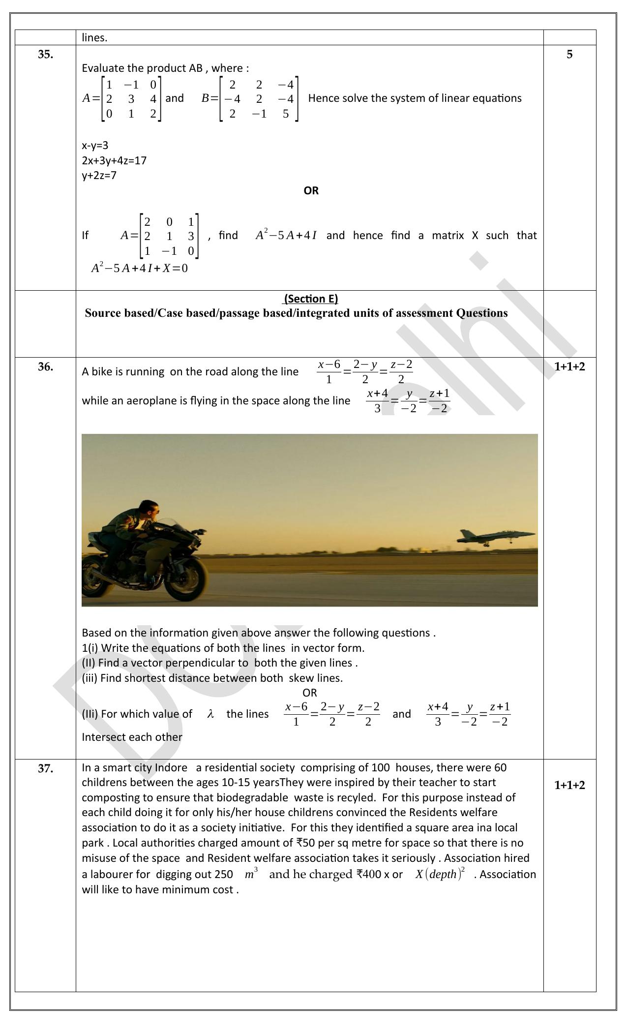 Edudel Class 12 Math (English) Practice Papers-1 (2023-24) - Page 6