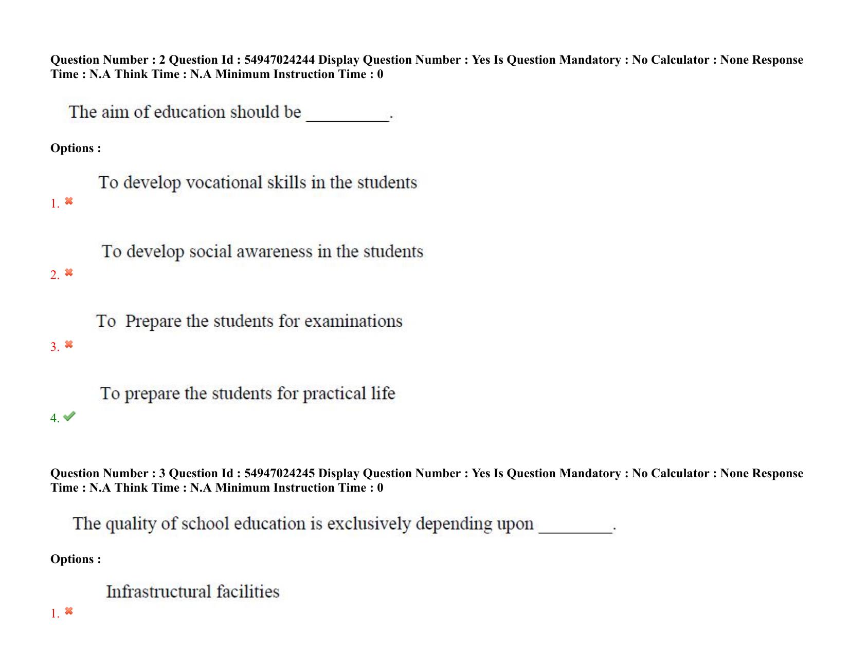 AP RCET 2022: Archaeology -  18-10-2022 (Tuesday) Session-I: Question Paper With keys - Page 3