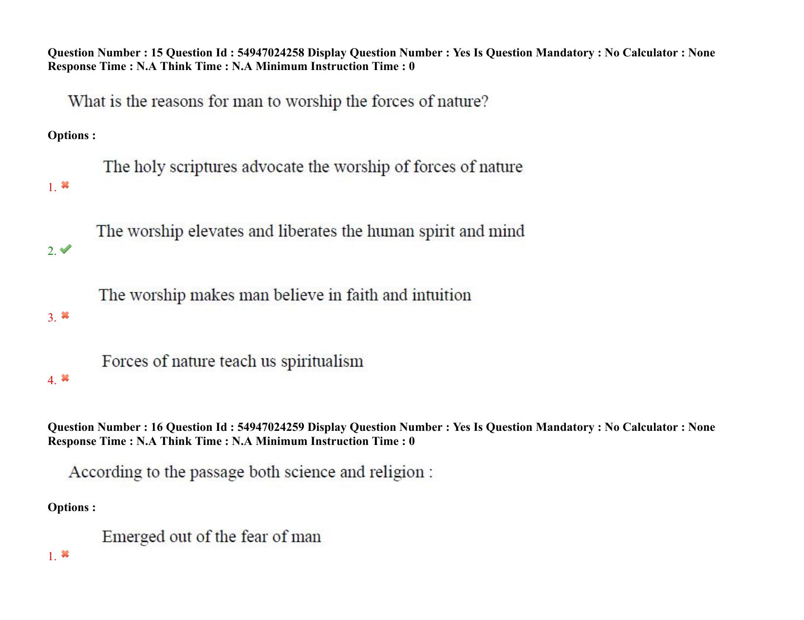 AP RCET 2022: Archaeology -  18-10-2022 (Tuesday) Session-I: Question Paper With keys - Page 14