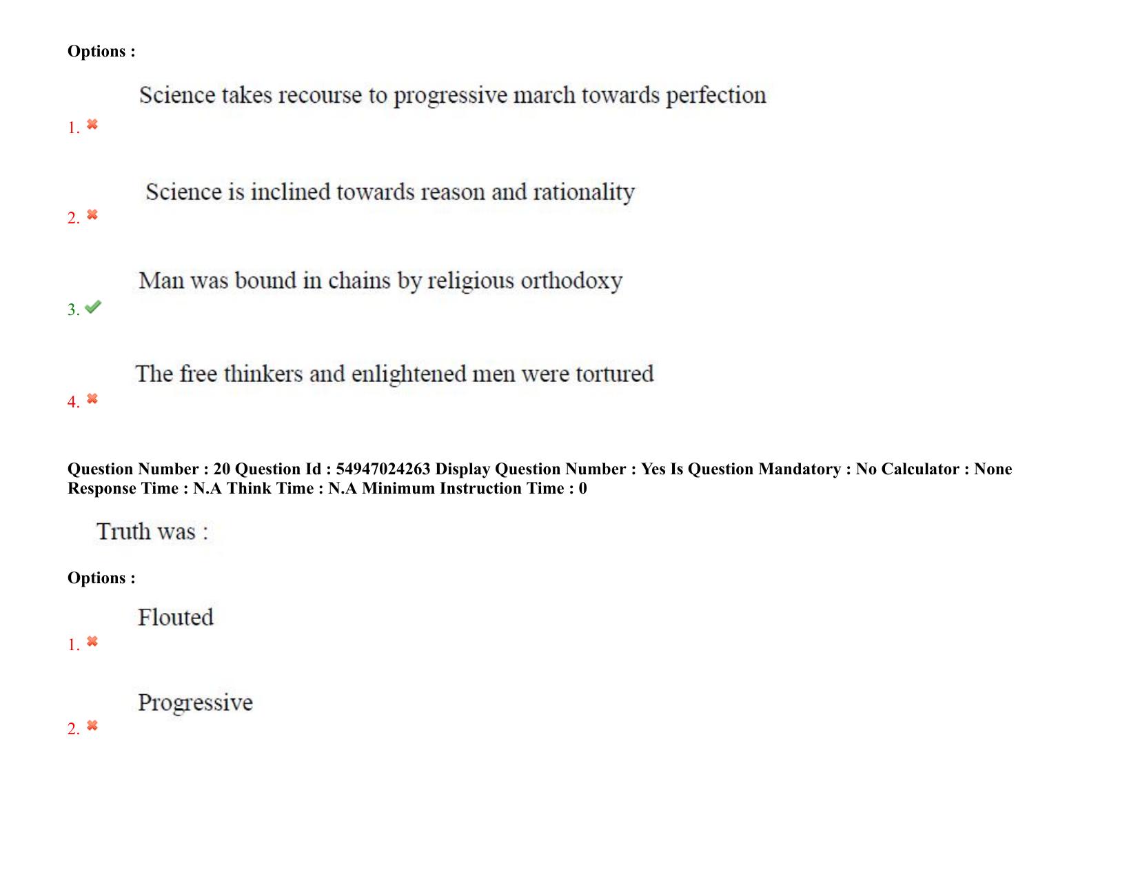 AP RCET 2022: Archaeology -  18-10-2022 (Tuesday) Session-I: Question Paper With keys - Page 17