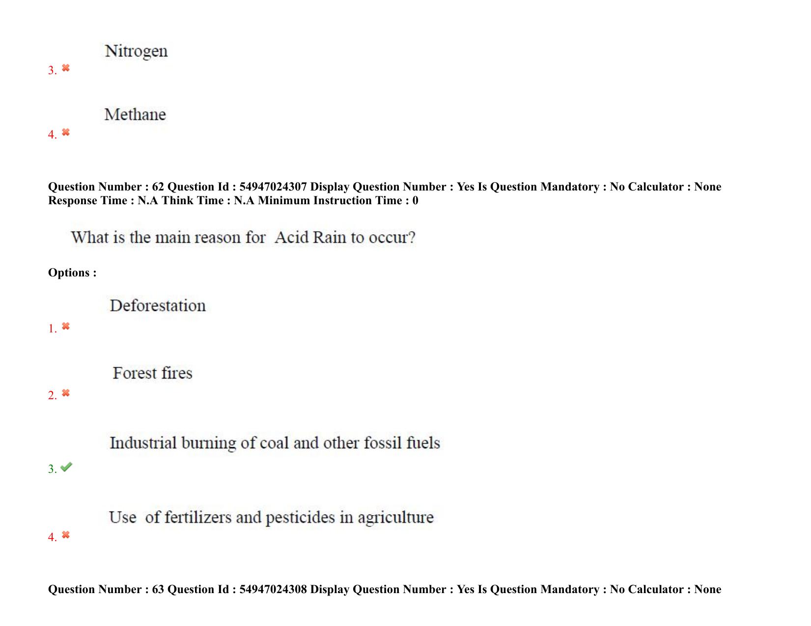 AP RCET 2022: Archaeology -  18-10-2022 (Tuesday) Session-I: Question Paper With keys - Page 49