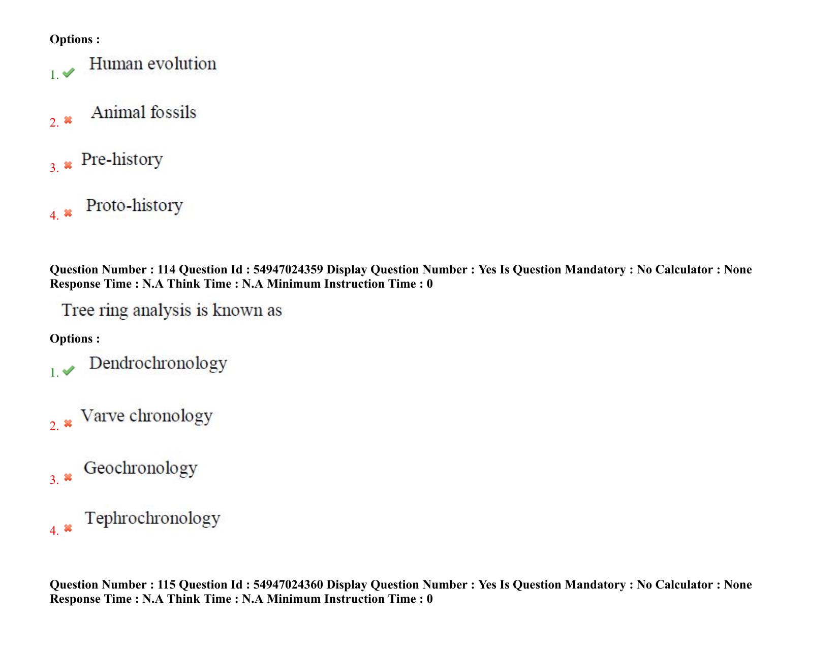 AP RCET 2022: Archaeology -  18-10-2022 (Tuesday) Session-I: Question Paper With keys - Page 79