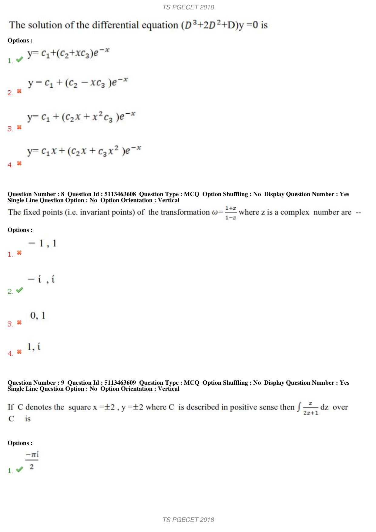 TS PGECET 2018: Instrumentation Engineering Question Papers - Page 4