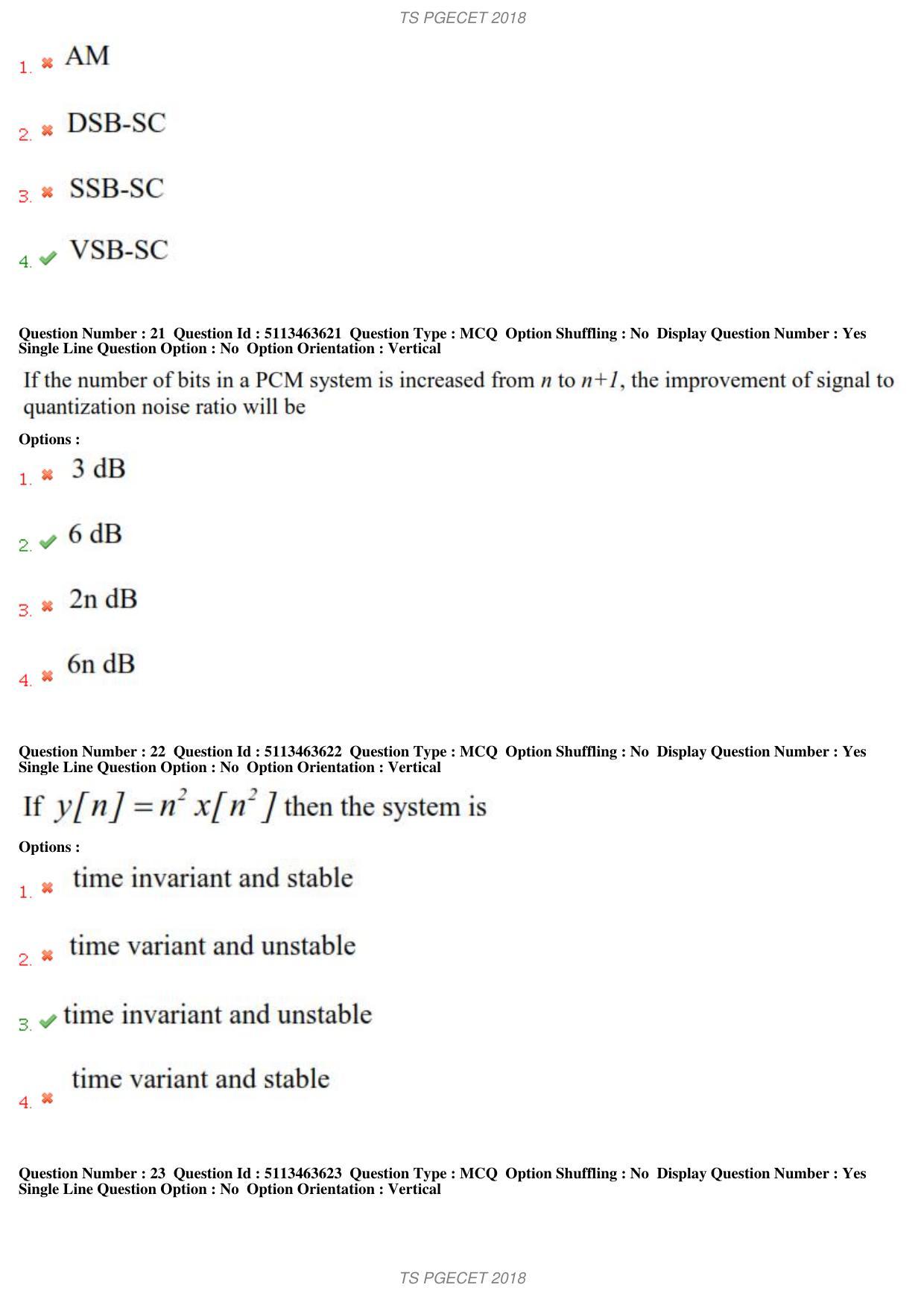 TS PGECET 2018: Instrumentation Engineering Question Papers - Page 10