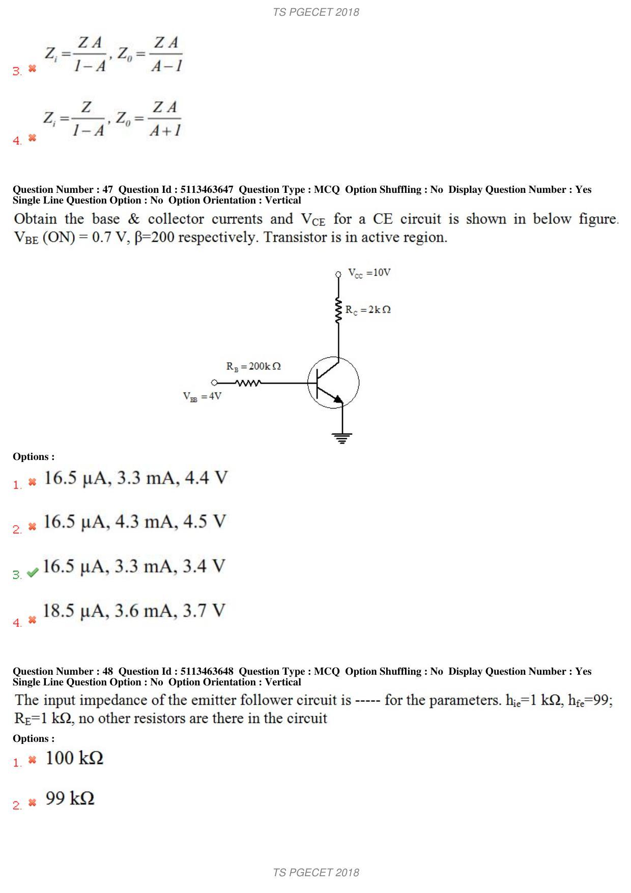 TS PGECET 2018: Instrumentation Engineering Question Papers - Page 22